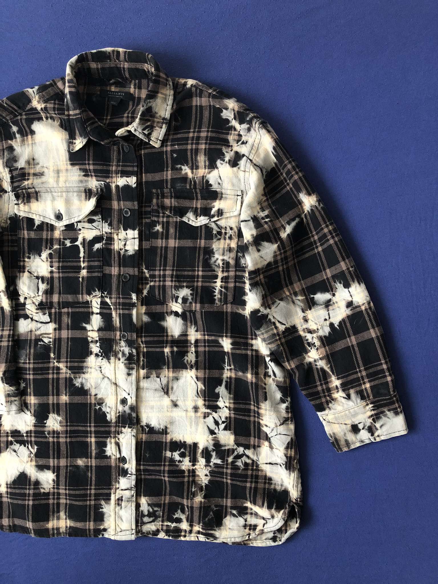 Allsaints AllSaints Lily Check Shacket Shirt Dress Size M / US 6-8 / IT 42-44 - 3 Thumbnail