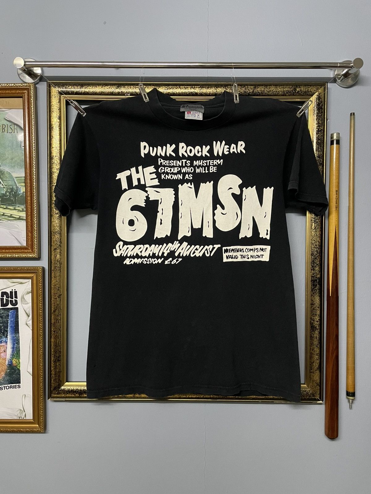 Vintage Vintage 90s Punk Rock Wear The 67MSN Avenue Sunfaded Tshirt Size US M / EU 48-50 / 2 - 1 Thumbnail