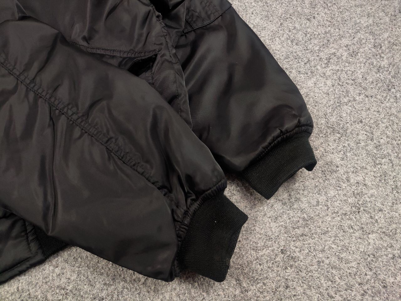 Japanese Brand Vintage 90's USAF Flyers Man Baggy Bomber Black Nylon Jacket Size US S / EU 44-46 / 1 - 12 Thumbnail