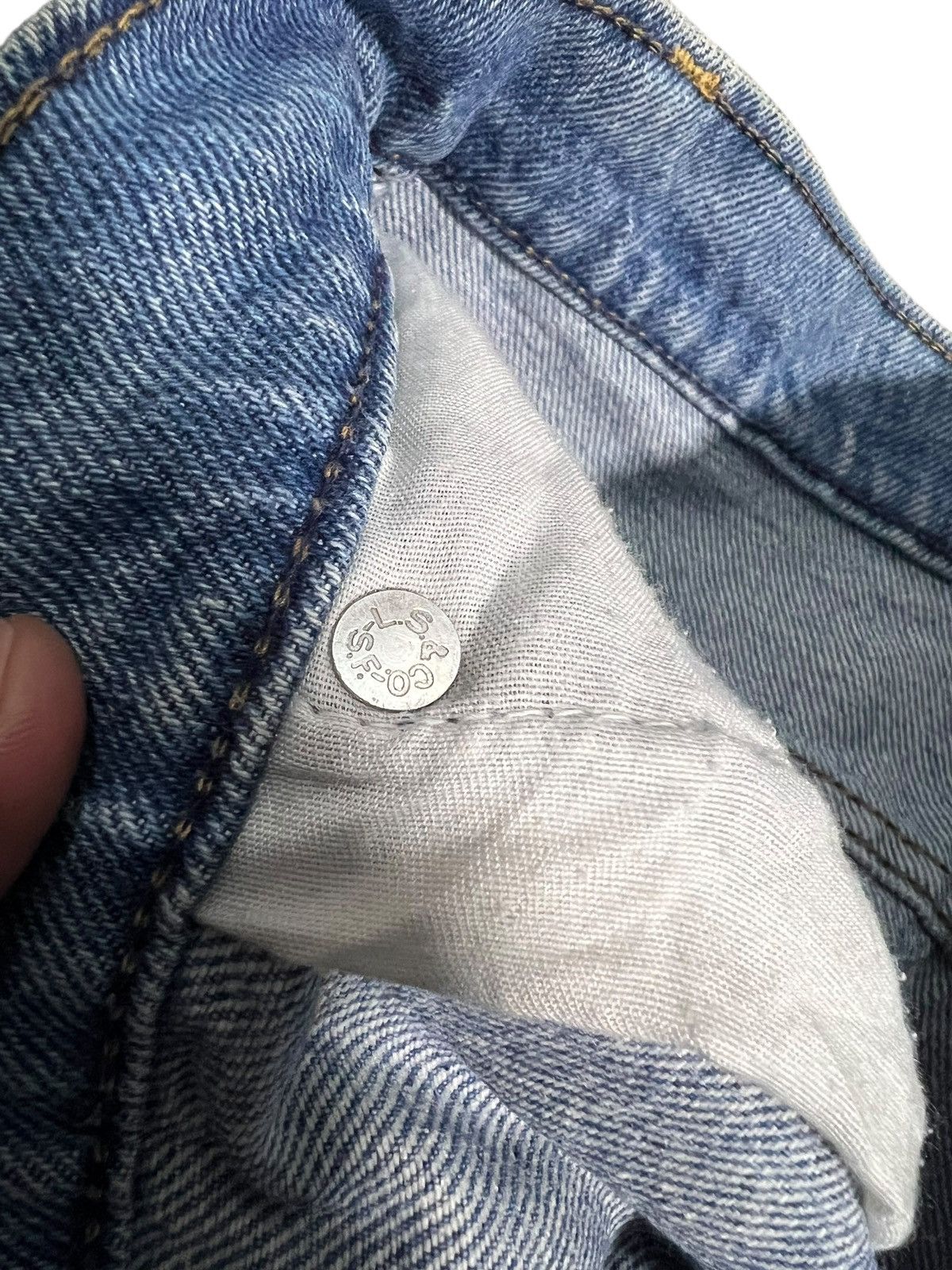 Levi's Vintage 70’s Levi’s Orange Tab Mud Wash Jean Size US 28 / EU 44 - 13 Thumbnail