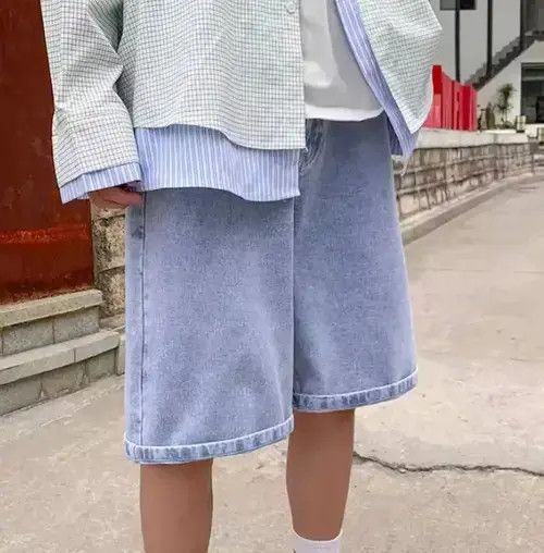 Japanese Brand × Vintage Streetwear denim shorts Size US 32 / EU 48 - 1 Thumbnail