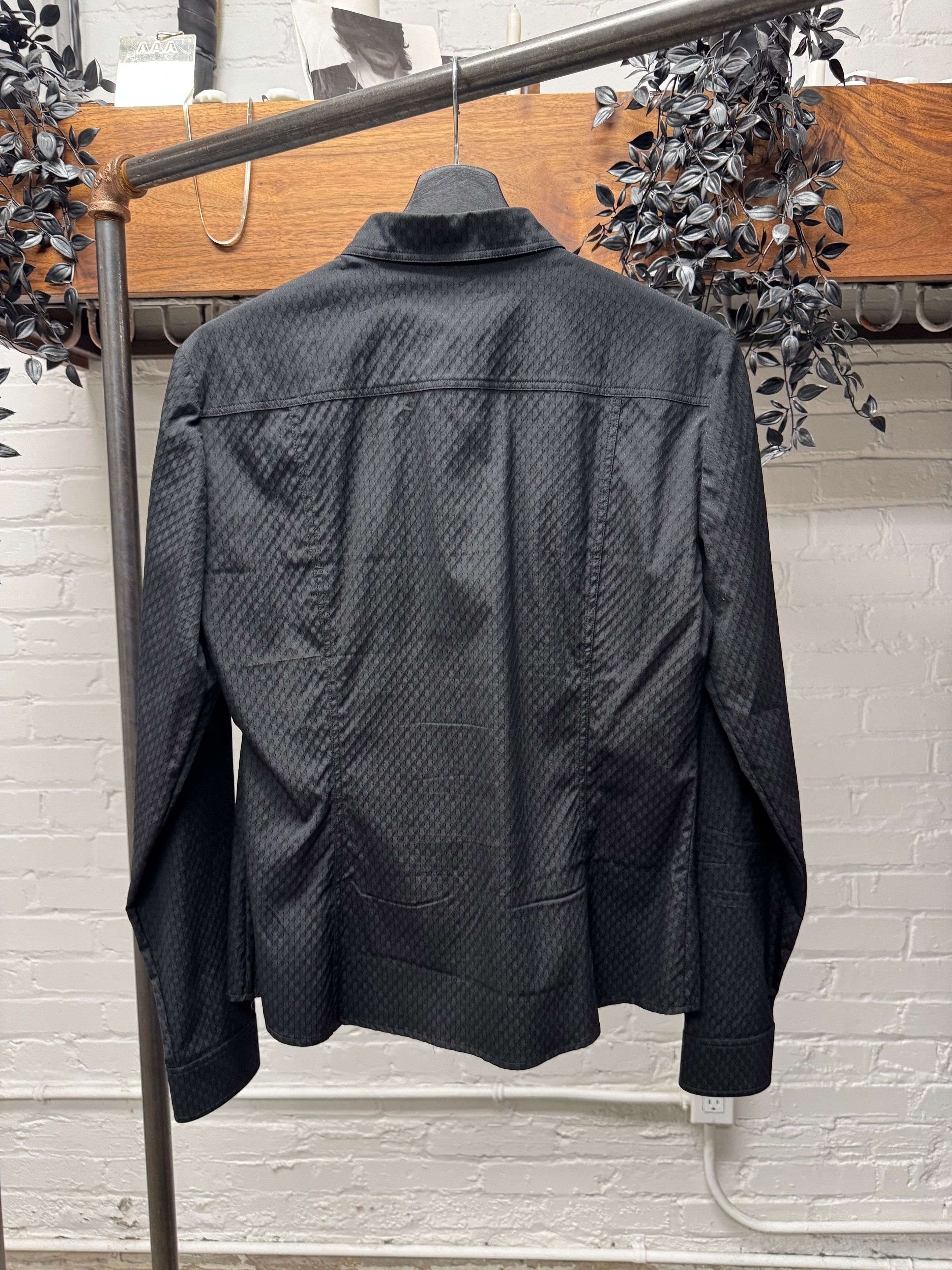 Gucci SS2009 Gucci ‘Micro Monogram’ Black Button Up Shirt Size US S / EU 44-46 / 1 - 4 Thumbnail