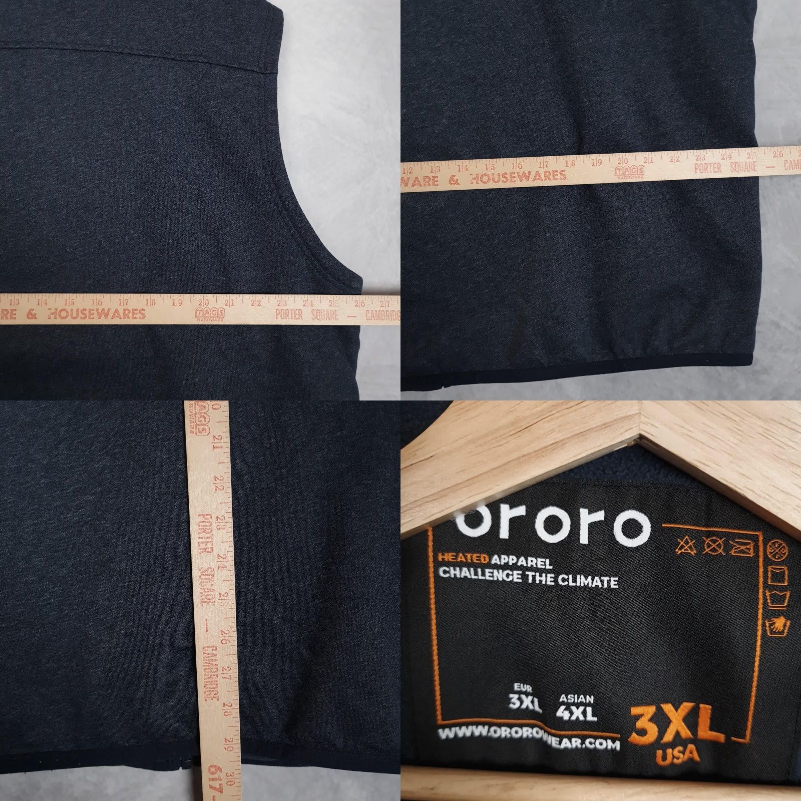 Vintage Ororo Vest Mens 3XL Blue Heated Fleece Full Zip Stand Collar Workwear Thermal Size US XXL / EU 58 / 5 - 9 Thumbnail