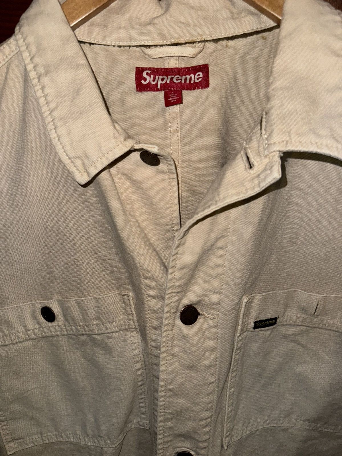 Supreme Supreme SS25 Distressed Japanese Chore Coat Size US L / EU 52-54 / 3 - 3 Thumbnail