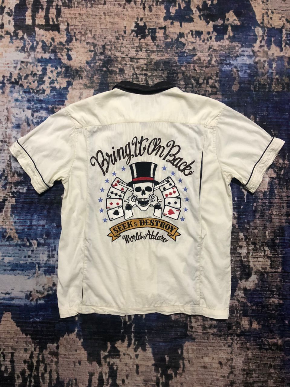 Japanese Brand World Wide Love Seek & Destroy Embroidered Print Rare Size US M / EU 48-50 / 2 - 1 Thumbnail