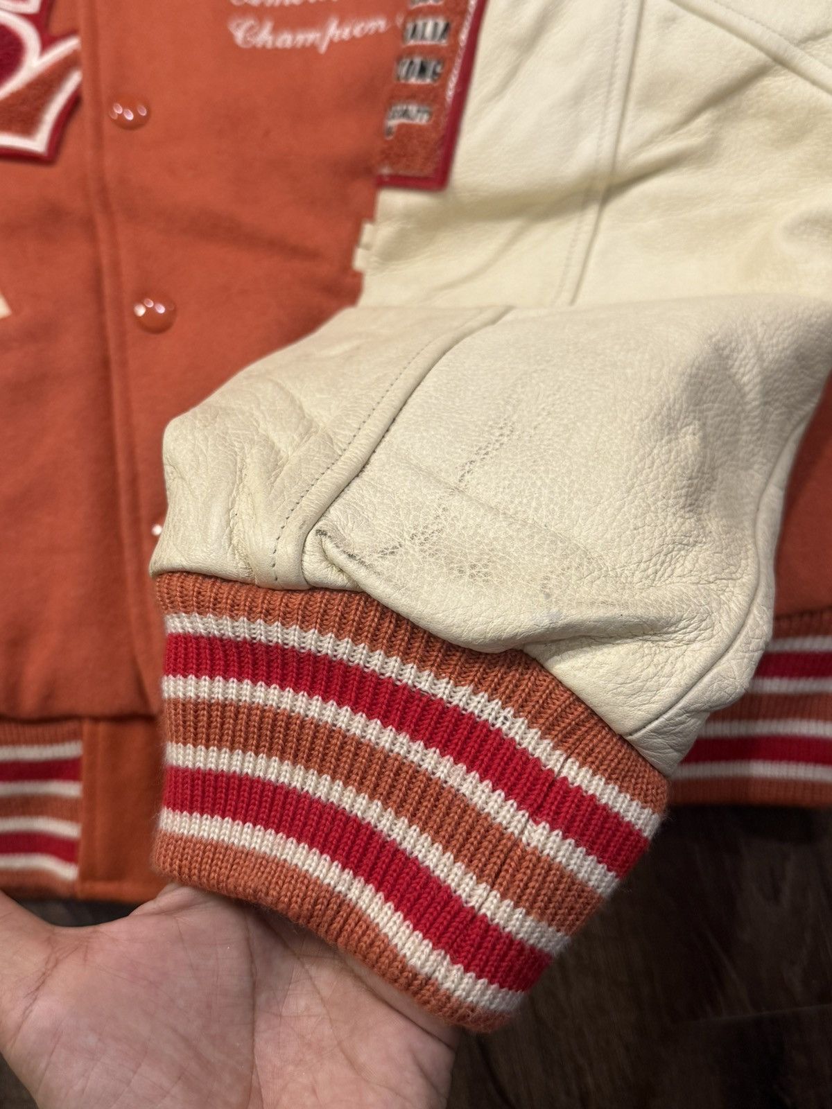 Levi's Vintage Clothing Levi's Wool Varsity Jacket Red Tab 90s Size US M / EU 48-50 / 2 - 16 Thumbnail