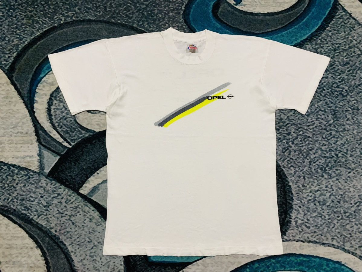 Fruit Of The Loom LAST DROP#Vintage 80’s Opel Yanase Single Stitch Made In Usa Size US L / EU 52-54 / 3 - 1 Thumbnail