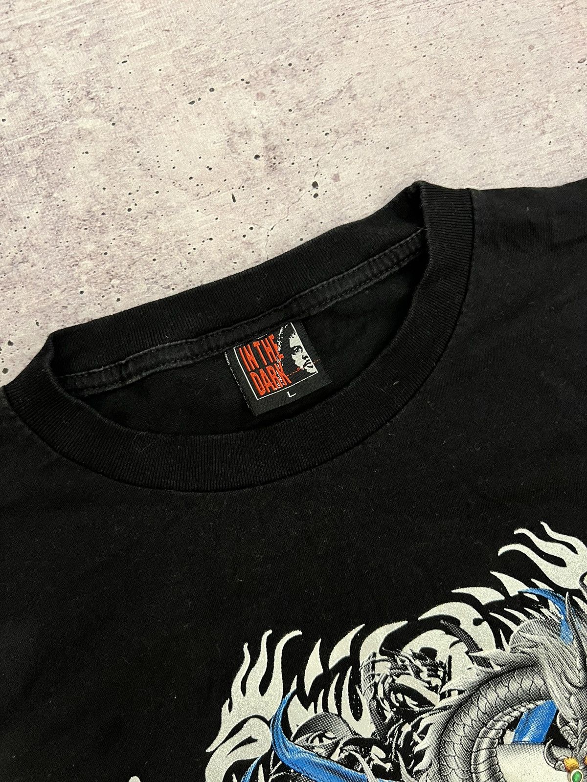 Japanese Brand × Vintage 🩸RARE🩸In The Dark Vintage Dragon Y2k T Shirt Size US L / EU 52-54 / 3 - 9 Thumbnail