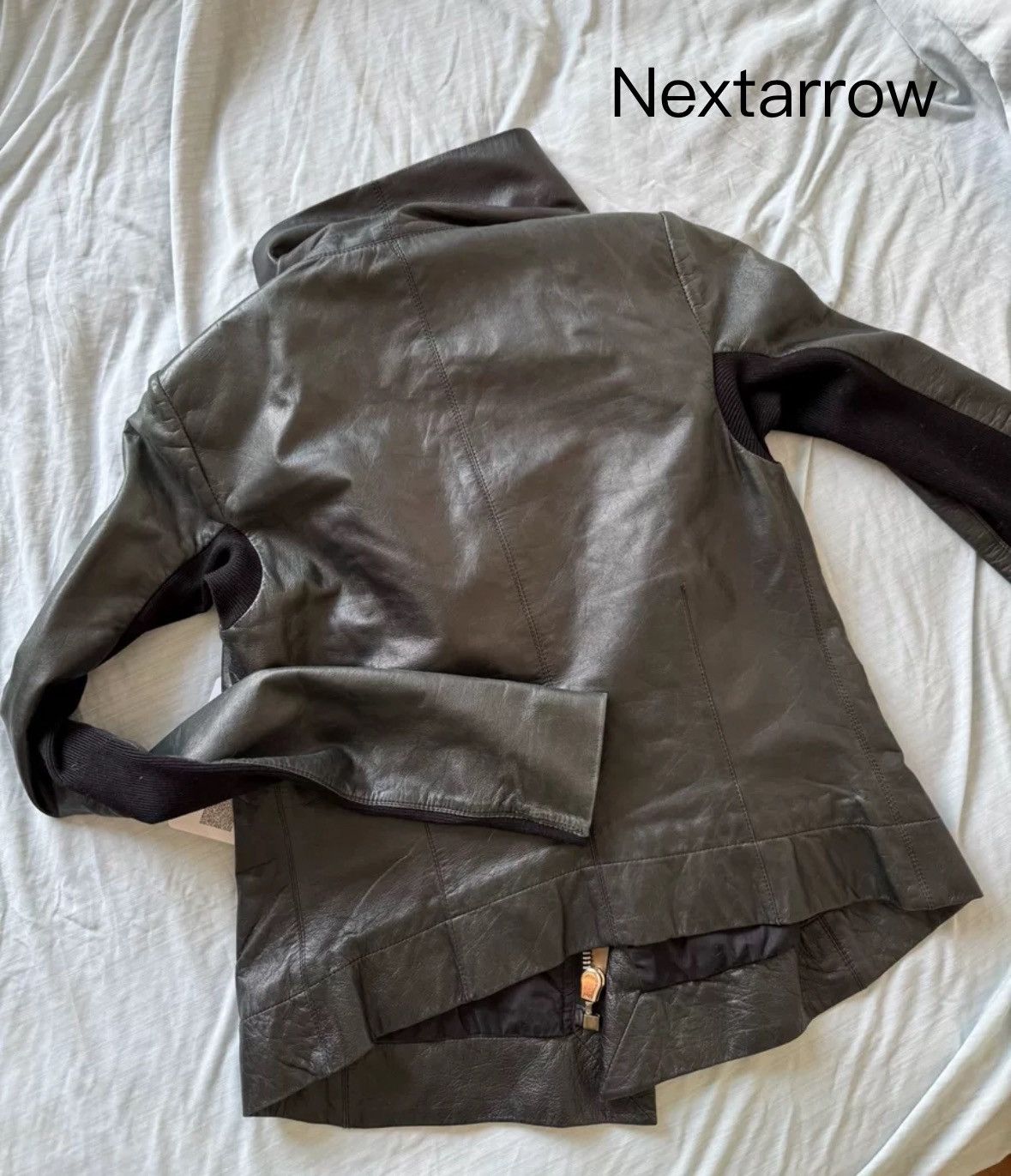 Rick Owens Rick Owens Sheepskin Motorcycle Dark Leather Jacket Size US S / EU 44-46 / 1 - 2 Thumbnail