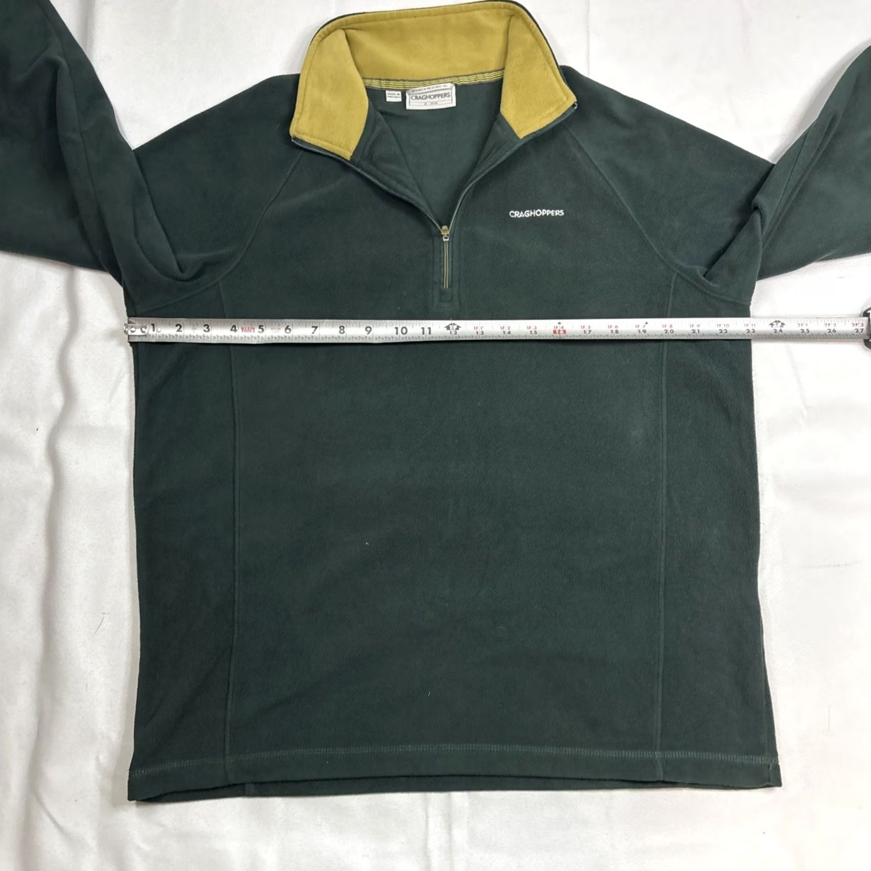 Vintage Craghoppers Quarter Zip Jumper Mens Size M Green Logo Pullover Jumper Size US M / EU 48-50 / 2 - 4 Thumbnail