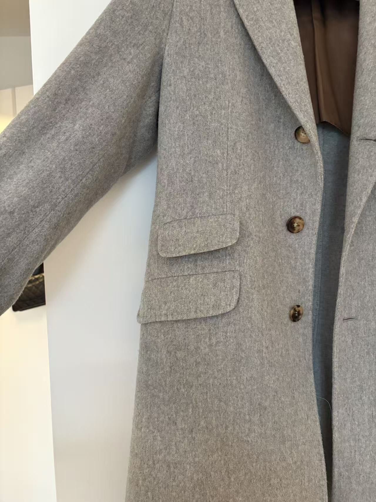 Brunello Cucinelli Brunello Cucinelli Grey Cashmere Coat Size US M / EU 48-50 / 2 - 3 Thumbnail