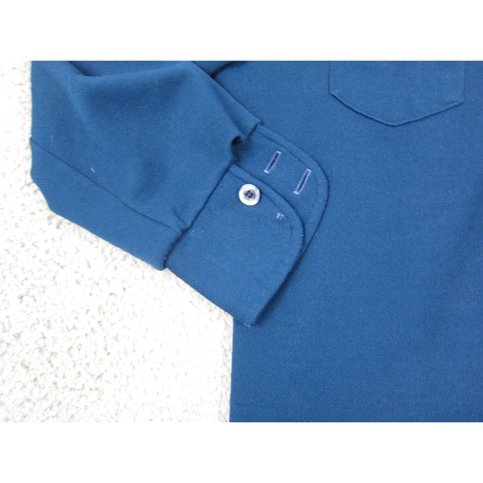 JCPenney VINTAGE JC Penney Shirt Womens M Blue 90s Western Button-Up Workwear Casual Cotton Canvas Pockets Button Size M / US 6-8 / IT 42-44 - 4 Thumbnail