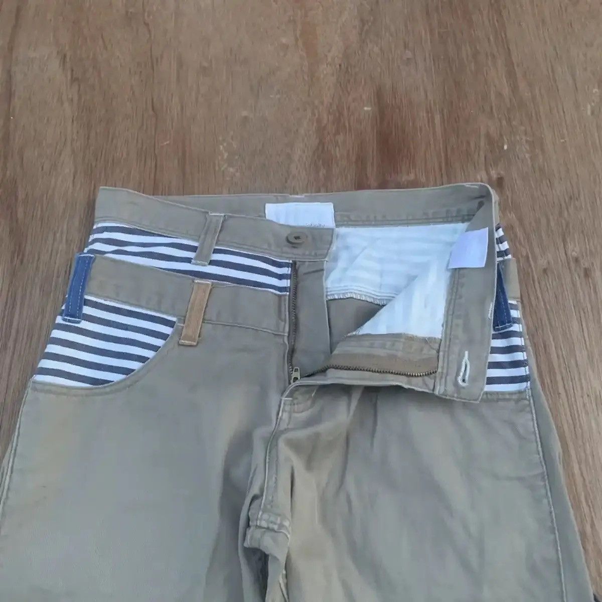 Infinite Archives VINTAGE DOUBLE WAIST TROUSERS NEUTRALINFINITY CARPENTER PANT Size US 29 - 6 Thumbnail