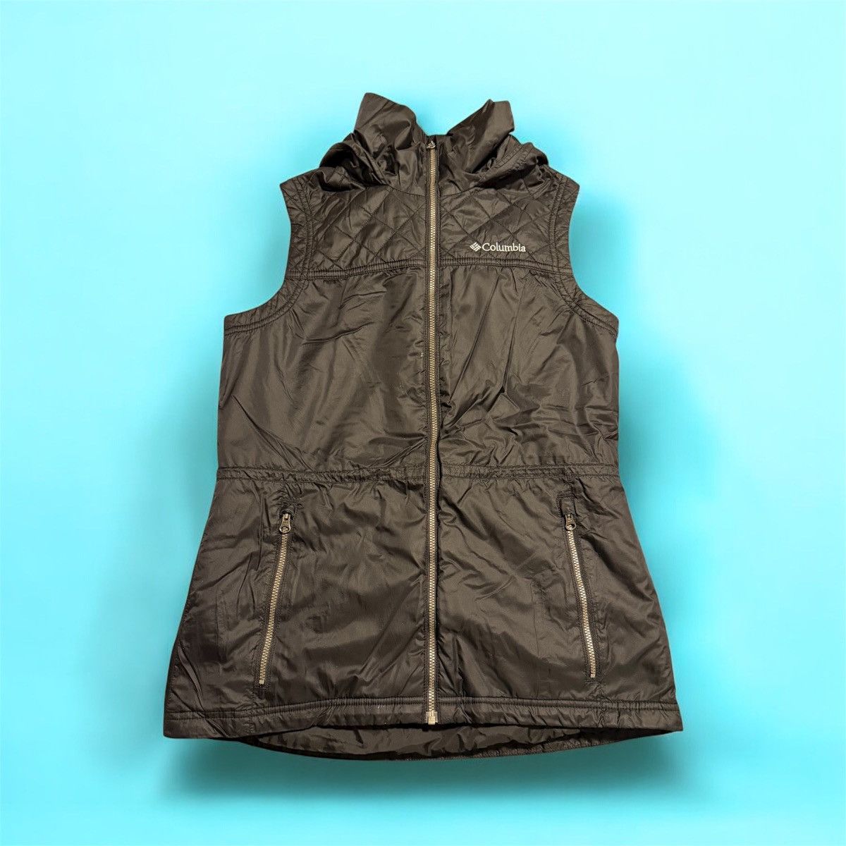 Columbia Columbia Black Women’s Hooded Puffer Vest Small Lightweight Size S / US 4 / IT 40 - 1 Thumbnail