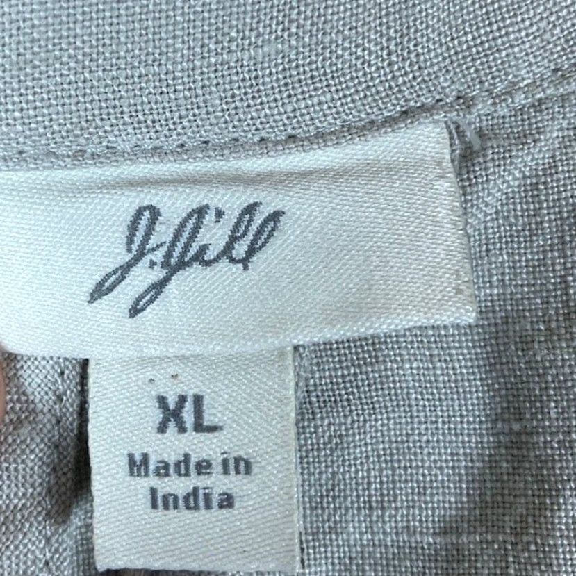Vintage VINTAGE J Jill Womens Jacket Beige Blazer Button Down Long Sleeve Collared 100% Linen XL Size XL / US 12-14 / IT 48-50 - 6 Thumbnail