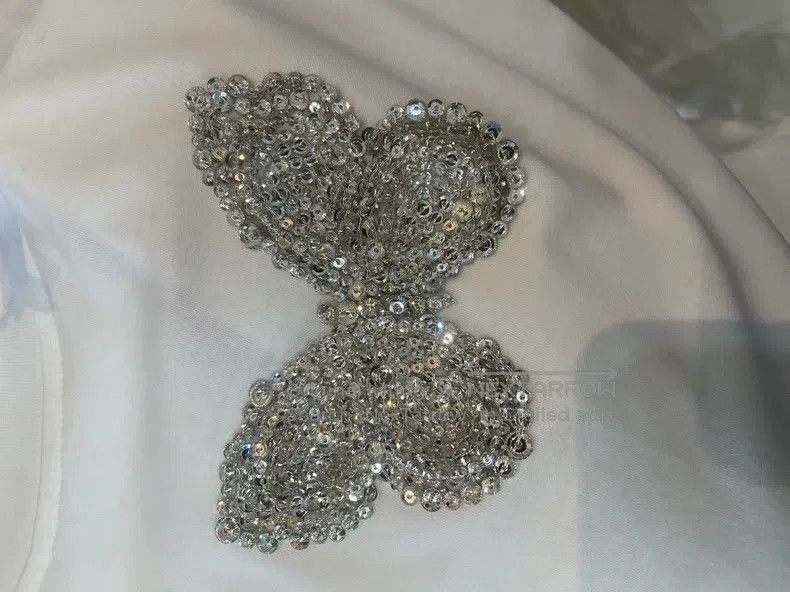 Valentino Valentino White butterfly T-shirt Size XL / US 12-14 / IT 48-50 - 4 Thumbnail