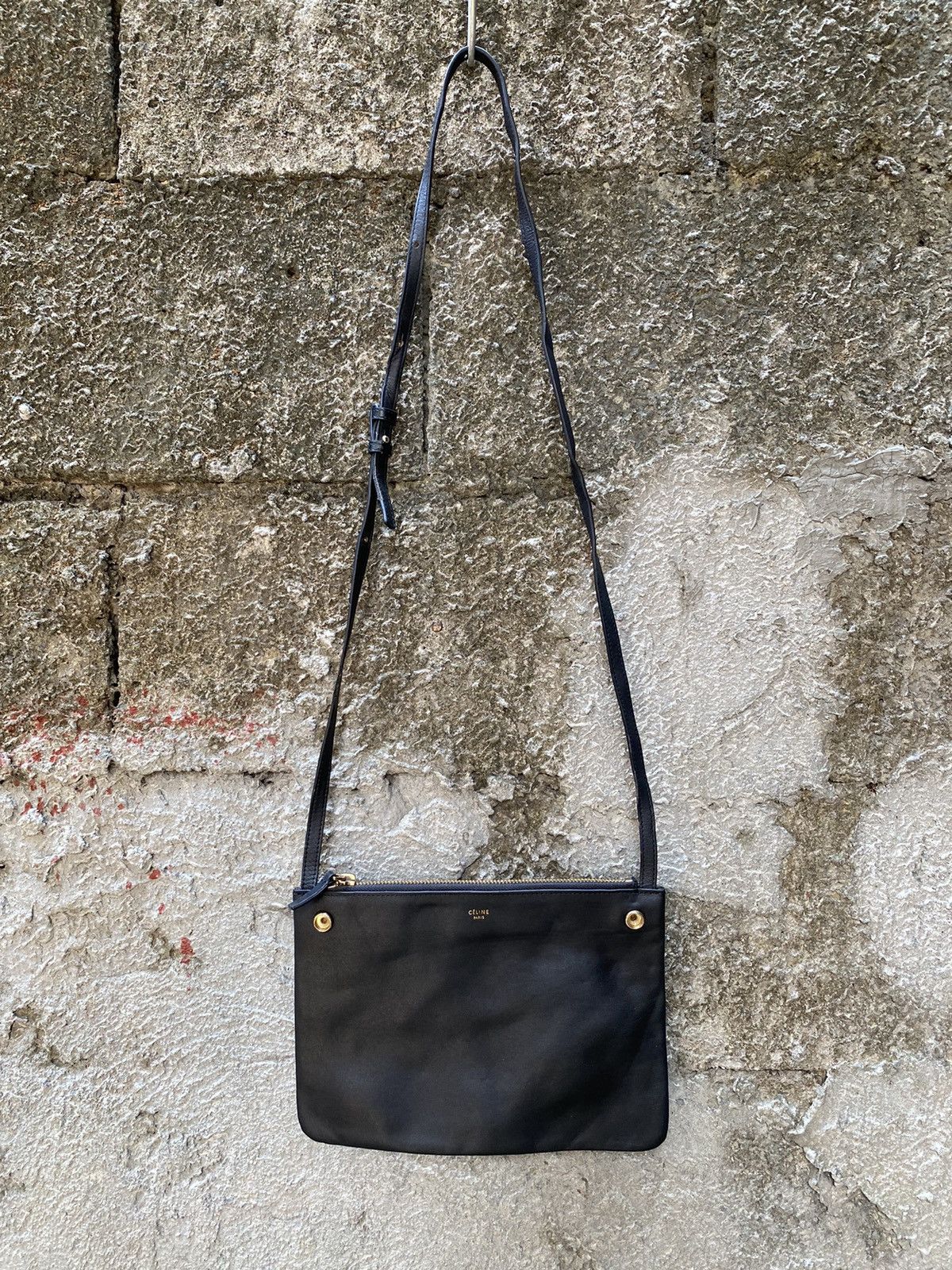 image of Celine Small Shoulder Bag in Black, Women's