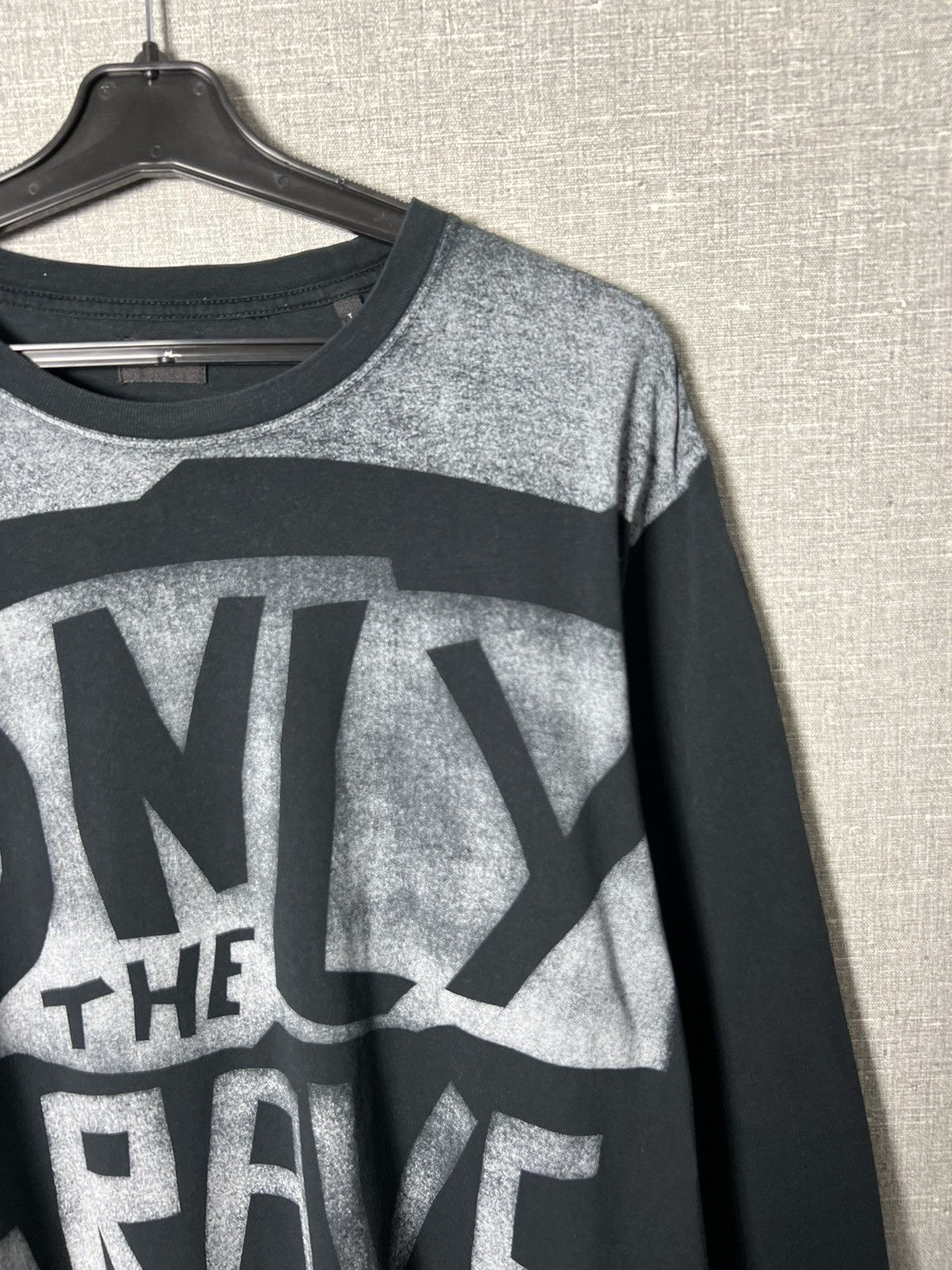 Diesel × Vintage Rare Diesel Only The Brave 78 Big Logo Long Sleeve T-Shirt Size US L / EU 52-54 / 3 - 3 Thumbnail