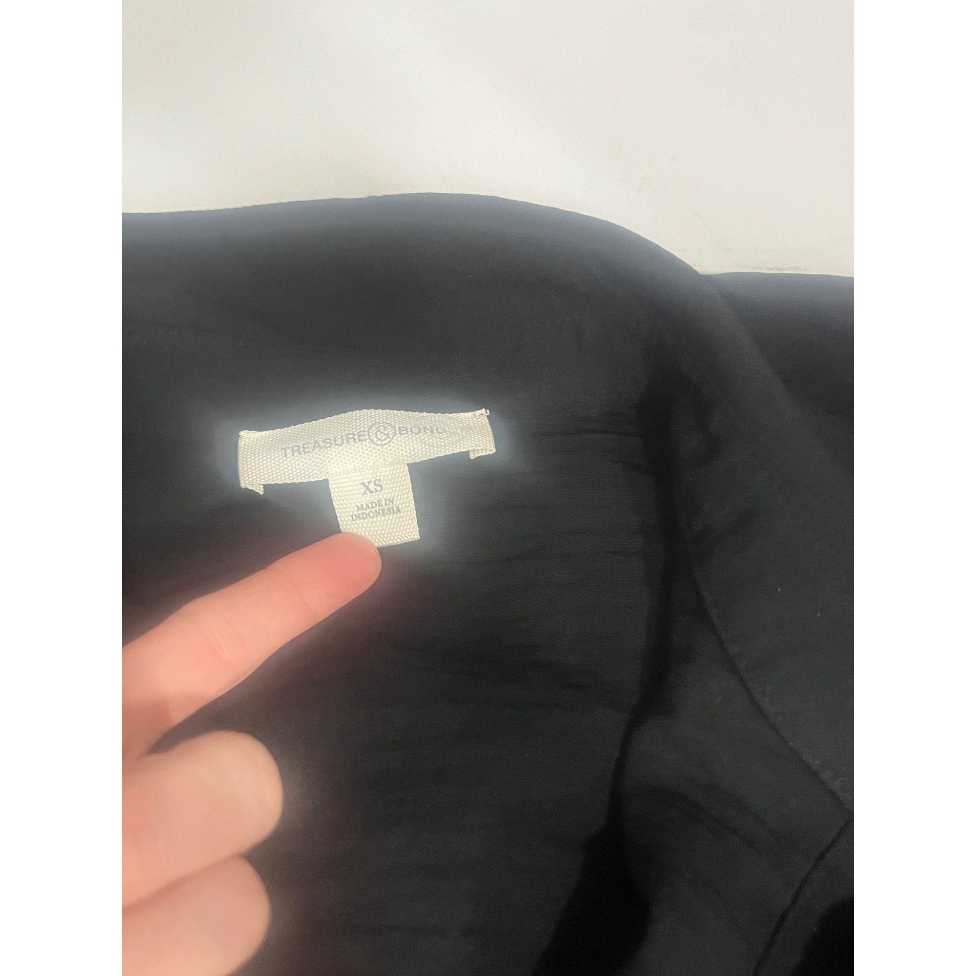 Other Treasure & Bond Button-up Tunic Shirt In Black, Sz. XS Size XS / US 0-2 / IT 36-38 - 7 Thumbnail