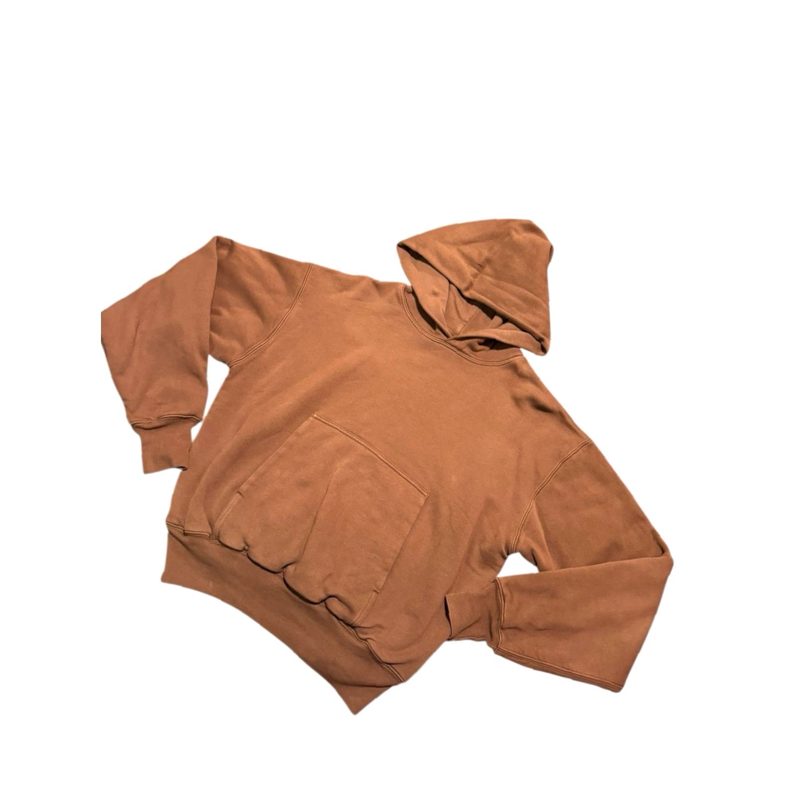Gap Yeezy YZY Gap Double Layered Pullover Crop Perfect Hoodie Mens S Brown Size US S / EU 44-46 / 1 - 4 Thumbnail