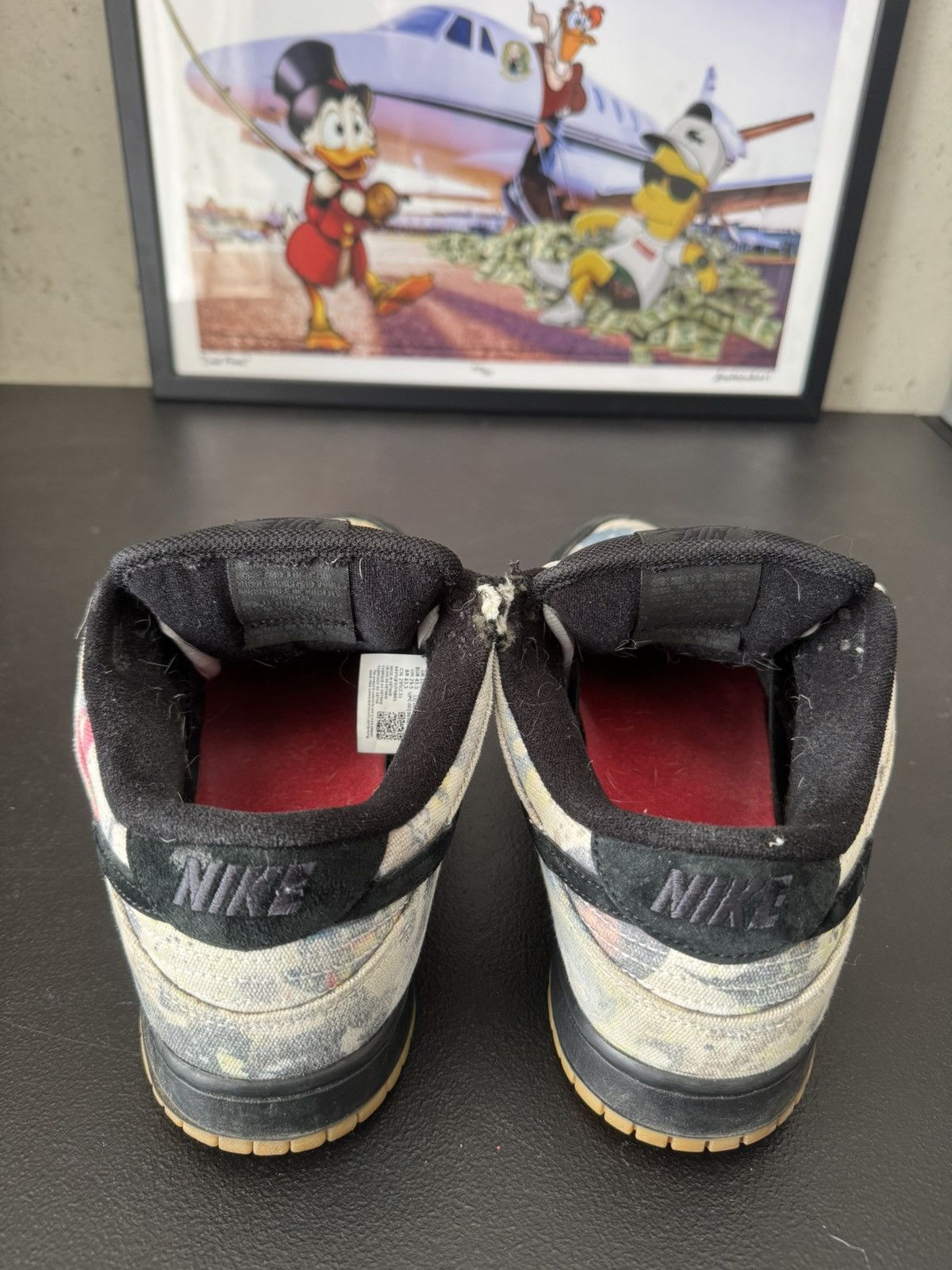 Nike × Supreme Nike SB Dunk Low Supreme Rammellzee Size US 11.5 / EU 44-45 - 9 Thumbnail