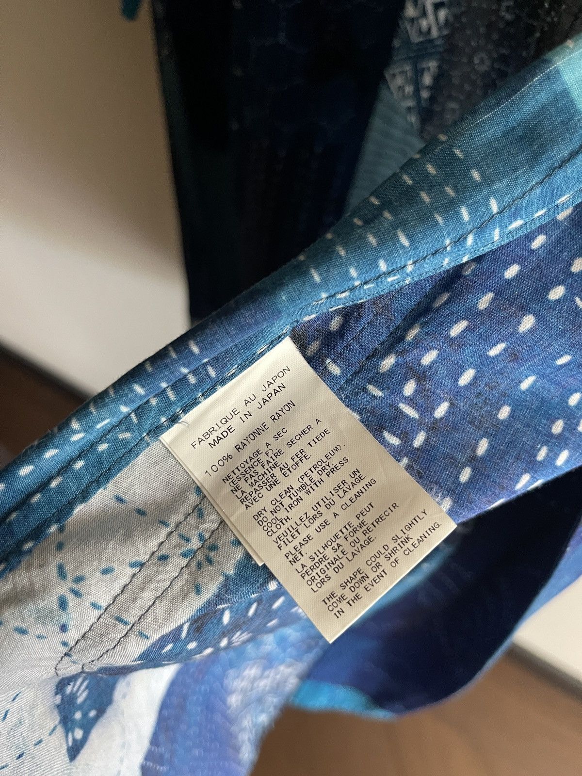 Yohji Yamamoto Yohji Yamamoto printed blue long shirt Size US M / EU 48-50 / 2 - 9 Thumbnail