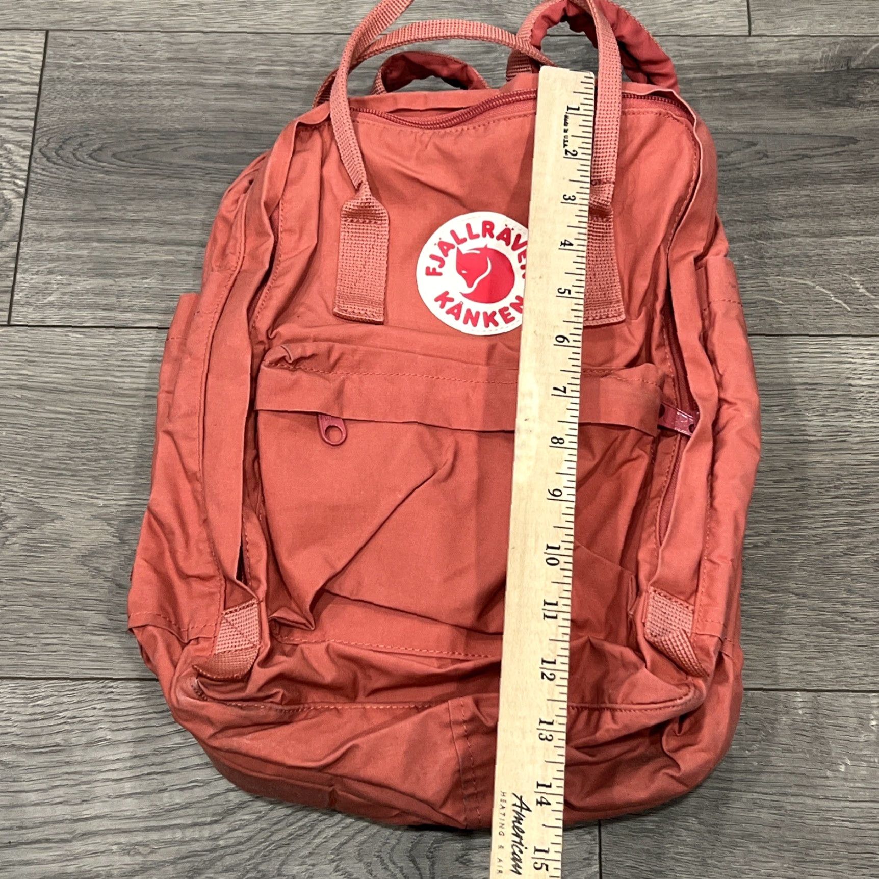 Vintage Fjallraven Kanken Mini Backpack Pink Medium Striped Casual Zip Women's Size ONE SIZE - 3 Thumbnail