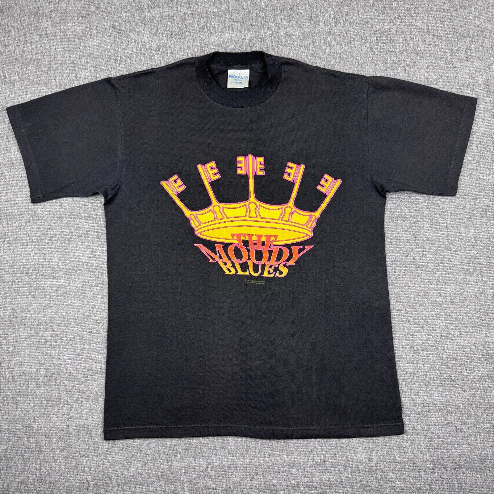 Brockum Vintage The Moody Blues T-Shirt Men's Large Black Rock 90s Size US L / EU 52-54 / 3 - 1 Thumbnail