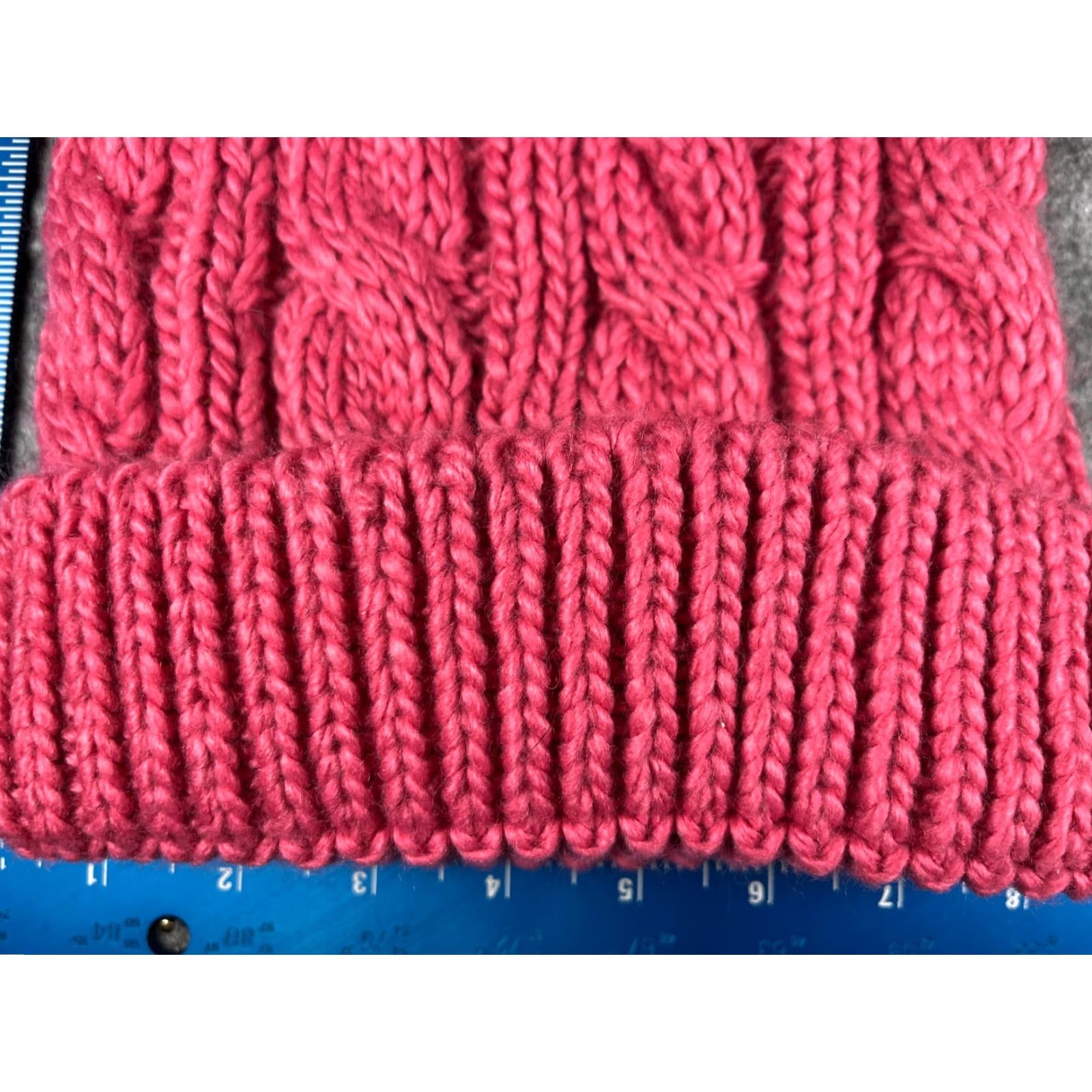 Pinko Momentum Brands Beanie Toque Adult One Size Pink Cable Knit 100% Polyester NEW Women Hat Beanie Winter Outdoor Ski Mens Womens Size ONE SIZE - 2 Thumbnail