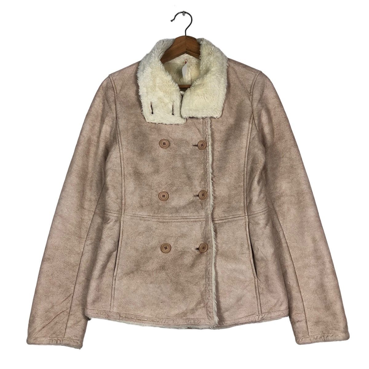 Calvin Klein 🔥Vintage Shearling Mink Fur Biker Jacket Calvin Klein Size US M / EU 48-50 / 2 - 1 Thumbnail