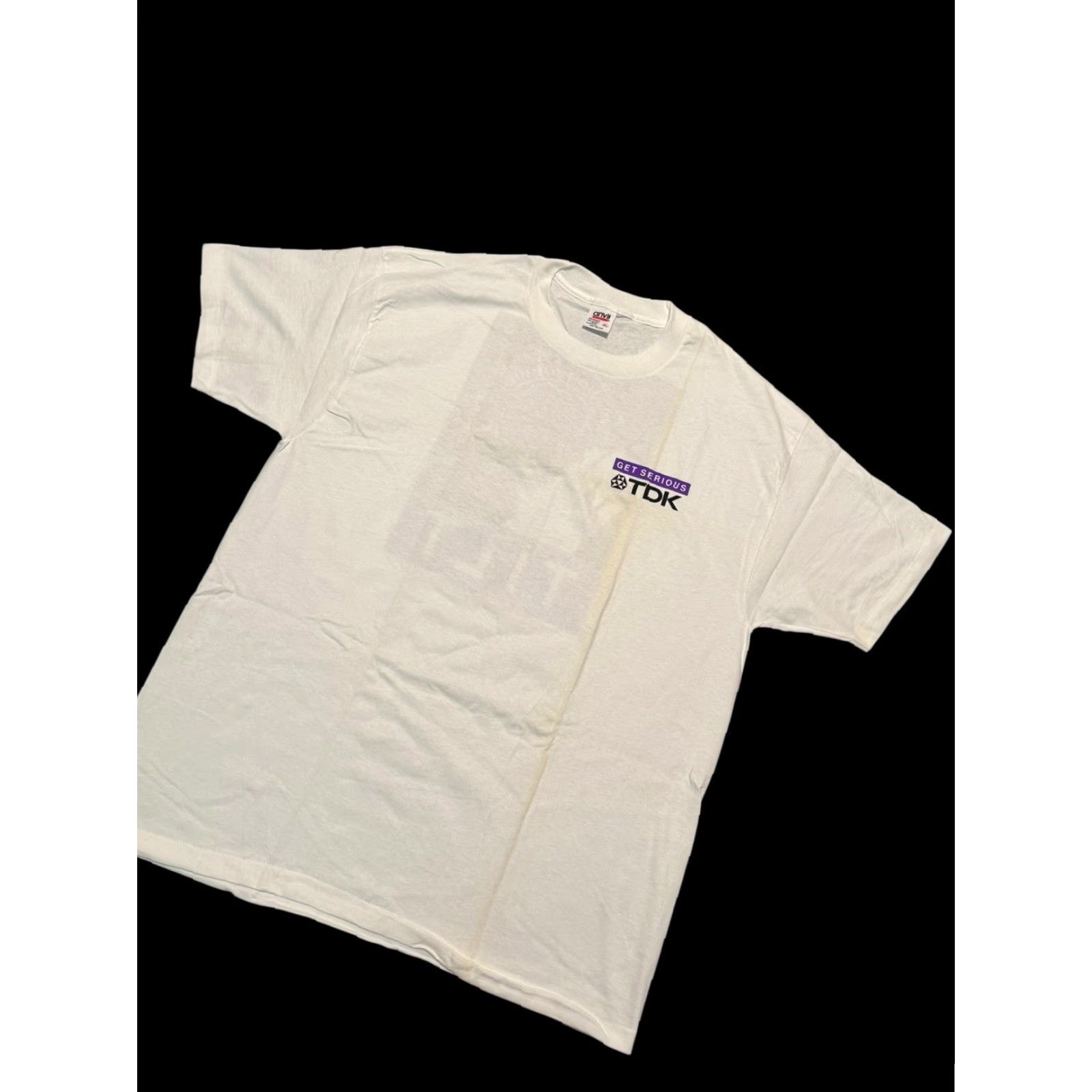 Anvil VINTAGE 90's TDK Electronics Cassette Tape Spinal Tap Single Stitch XL Tee Shirt Mens Size US XL / EU 56 / 4 - 4 Thumbnail