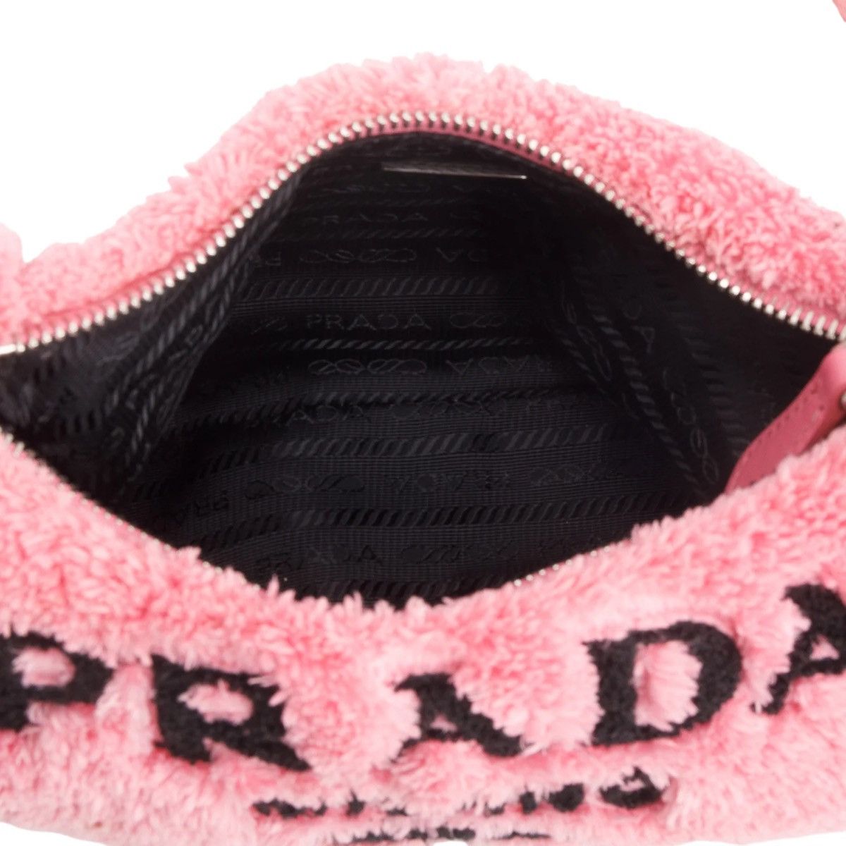 Prada Prada Pink Terry Cloth Re-Edition 2000 Mini Bag Size ONE SIZE - 8 Thumbnail