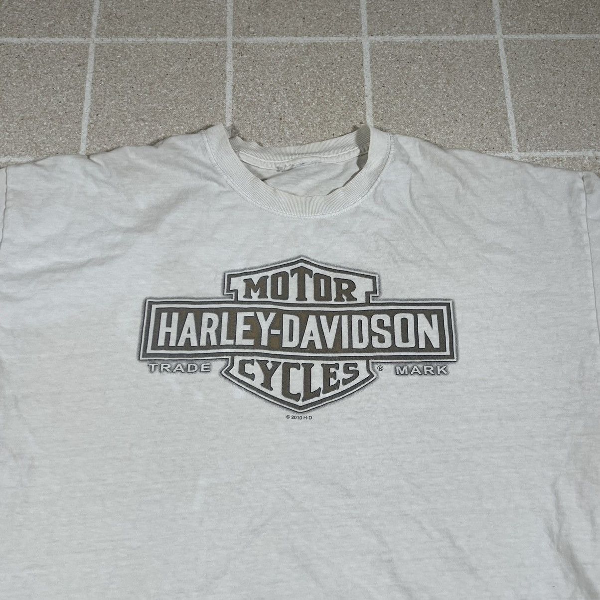 Harley Davidson Harley-Davidson T Shirt Tee Bikers Logo Mens XL Gowanda Y2K Size US XL / EU 56 / 4 - 2 Thumbnail