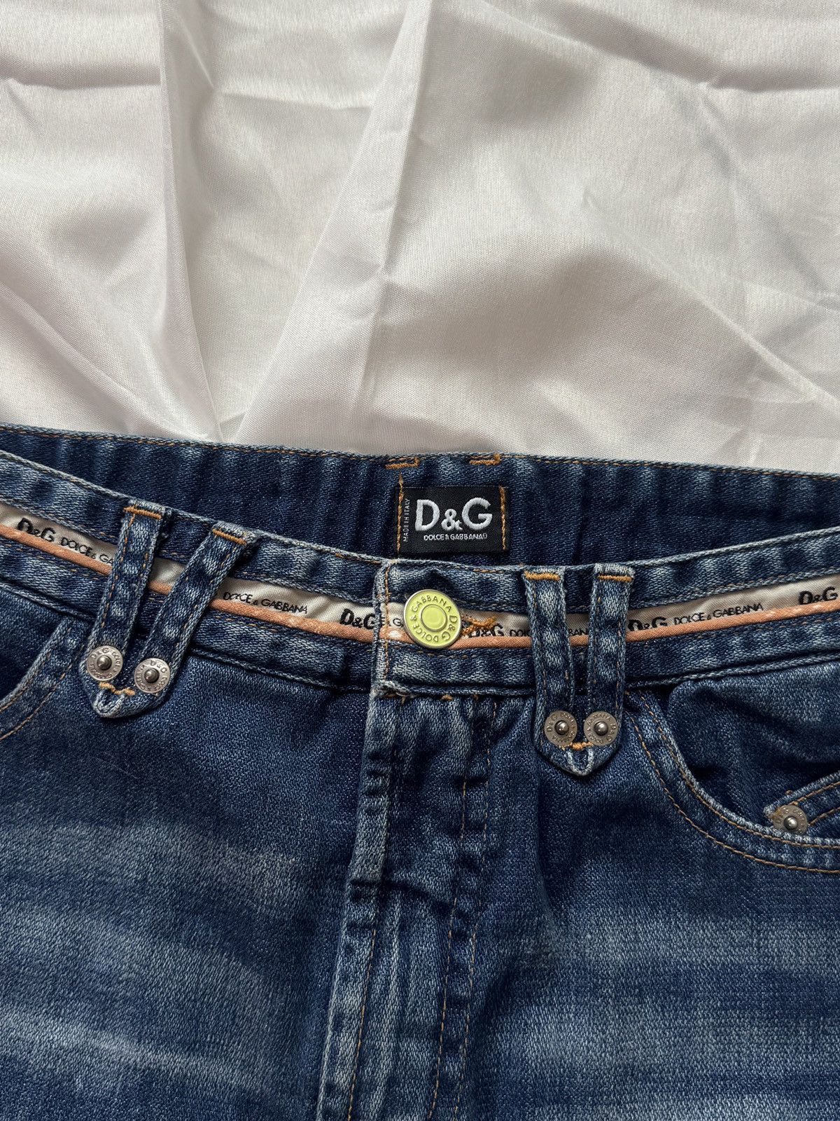 Dolce & Gabbana D&G Dolce & Gabbana Vintage Cargo Denim Skirt Size 27" / US 4 / IT 40 - 3 Thumbnail