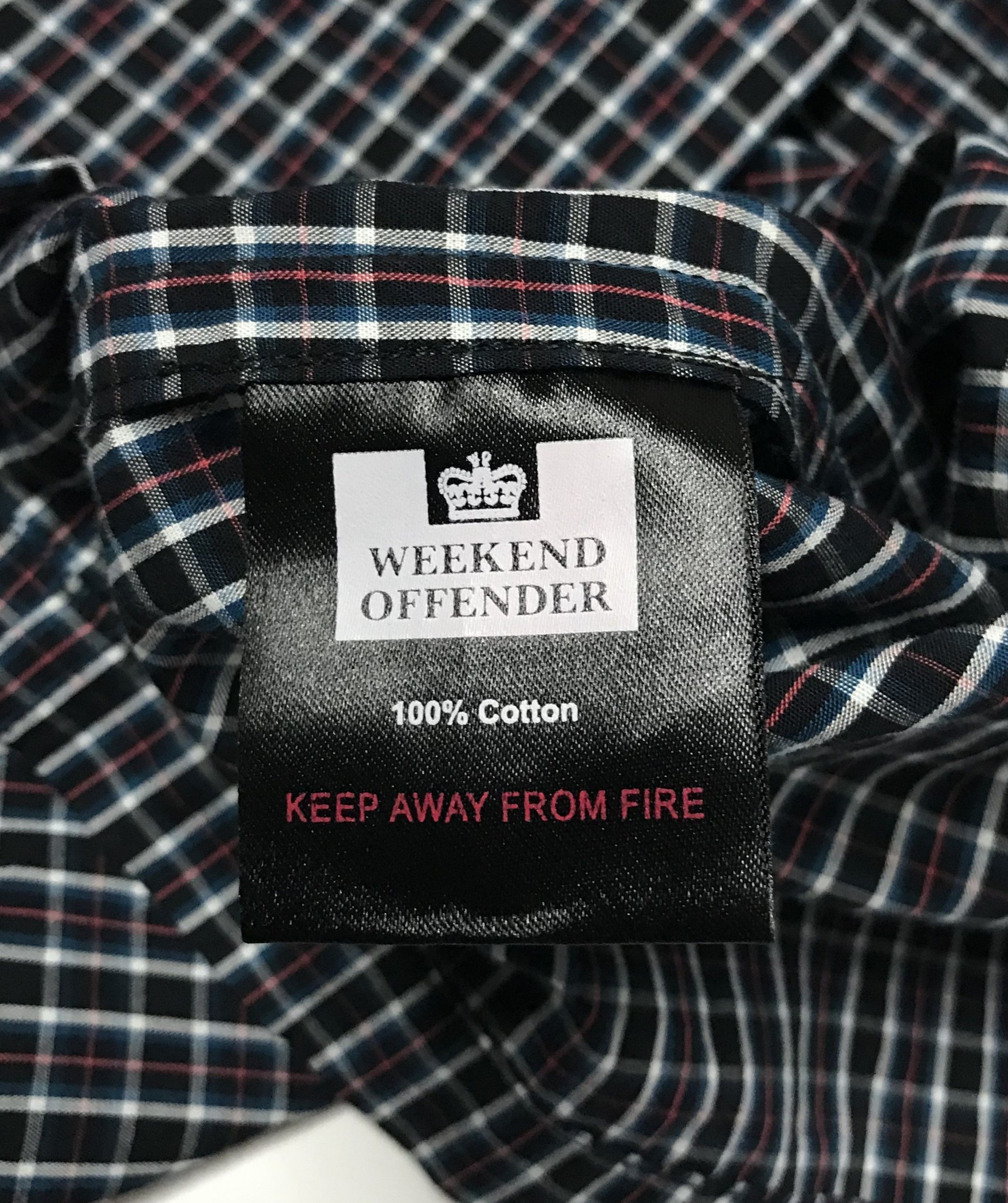 Weekend Offender Weekend Offender Mens Checked Shirt Size M Size US M / EU 48-50 / 2 - 6 Thumbnail