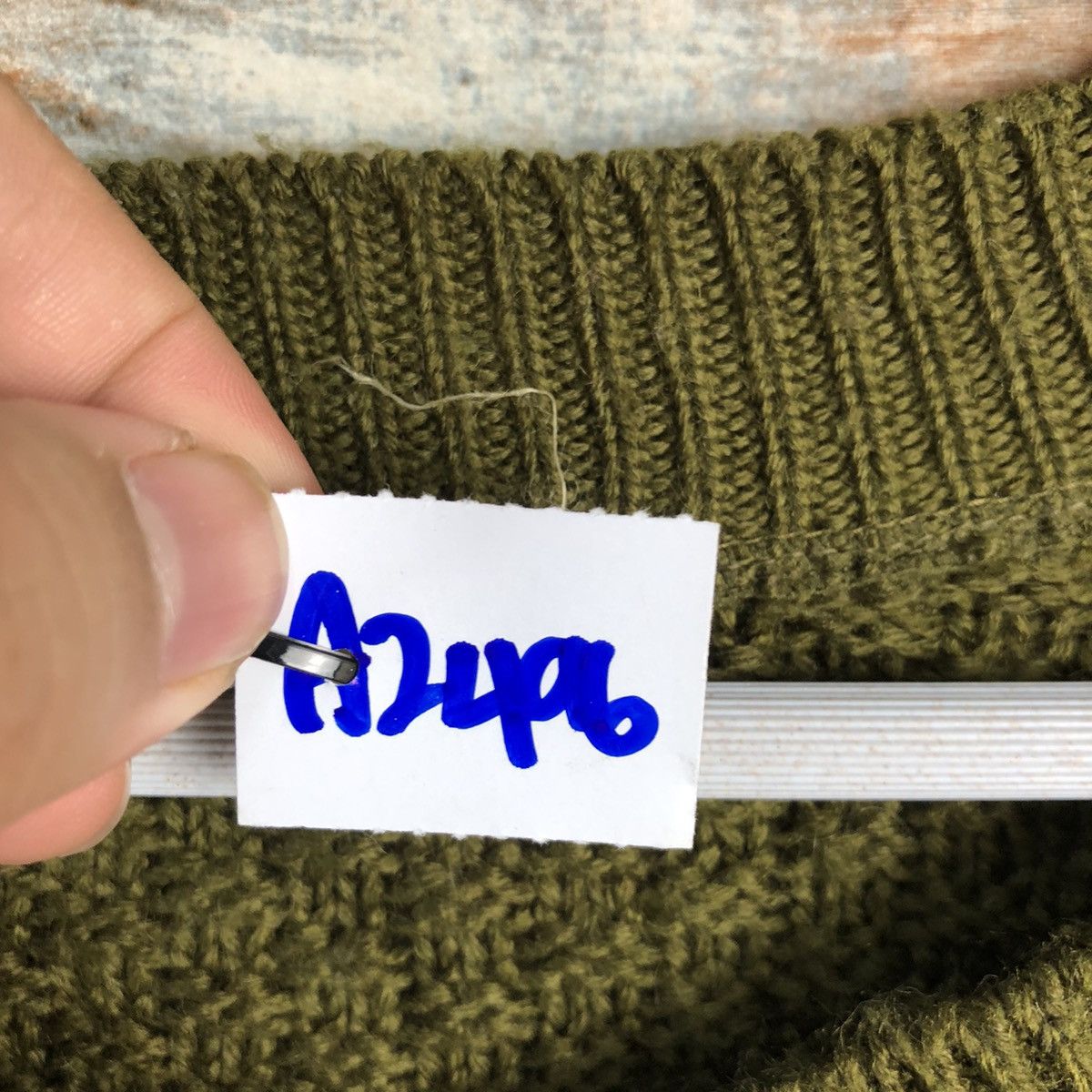 Japanese Brand Pelejutienu Green Patterned Cardigans #A2496 Size M / US 6-8 / IT 42-44 - 9 Thumbnail