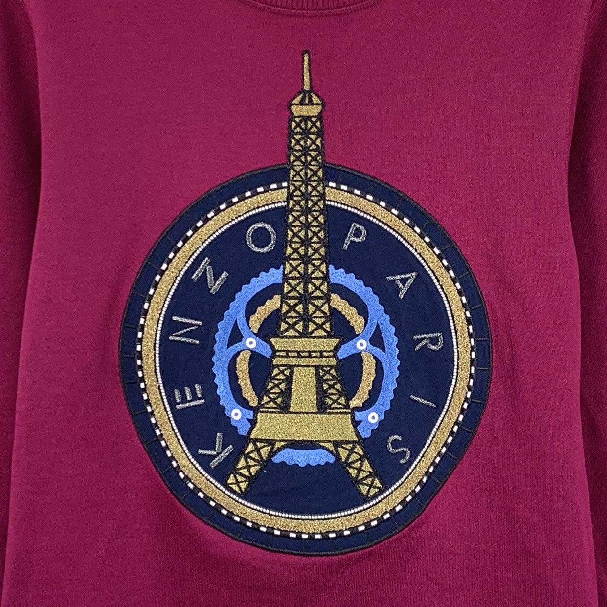 Kenzo Kenzo Magenta Tower Logo Long Sleeve Sweatshirt K26WX Size S / US 4 / IT 40 - 4 Thumbnail