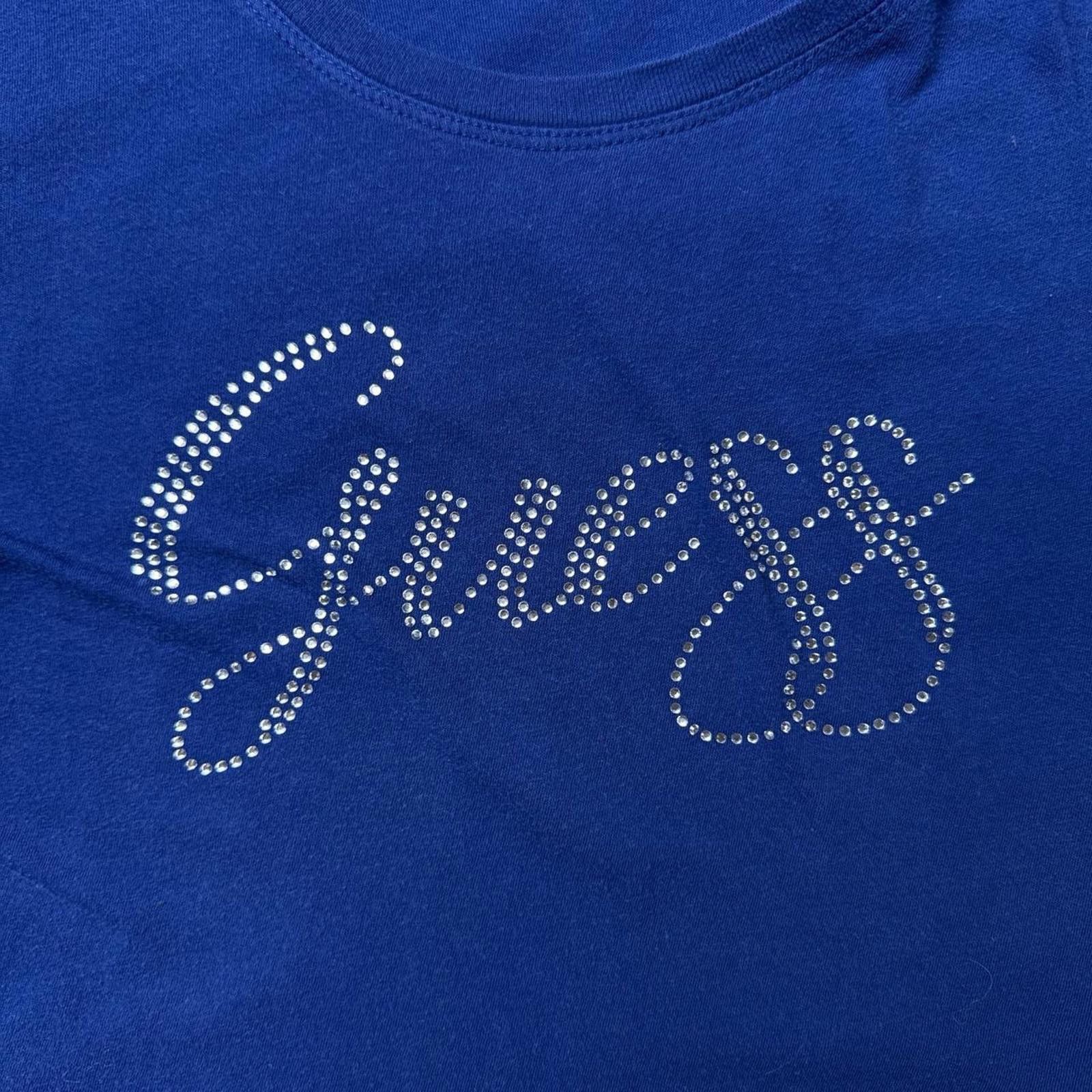 Guess Y2K Guess 00s Vintage Blue Rhinestones shirt Size US XL / EU 56 / 4 - 6 Thumbnail