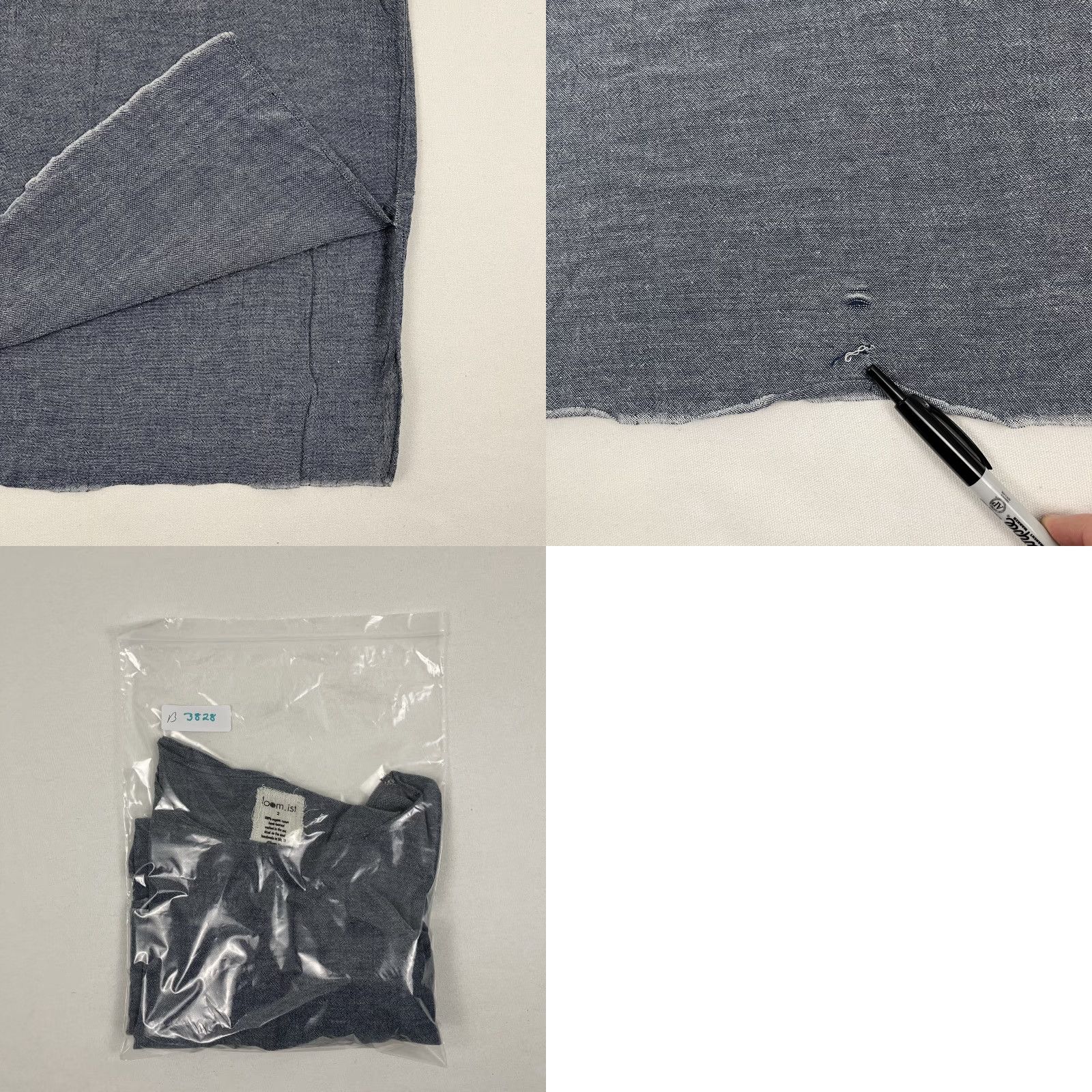 Vintage Loom.ist Dress Womens Size 2 Blue Organic Cotton Minimalist Lounge Shirt Dress 3/4 Sleeve Short Vintage No Mens Womens Size XS / US 0-2 / IT 36-38 - 8 Thumbnail