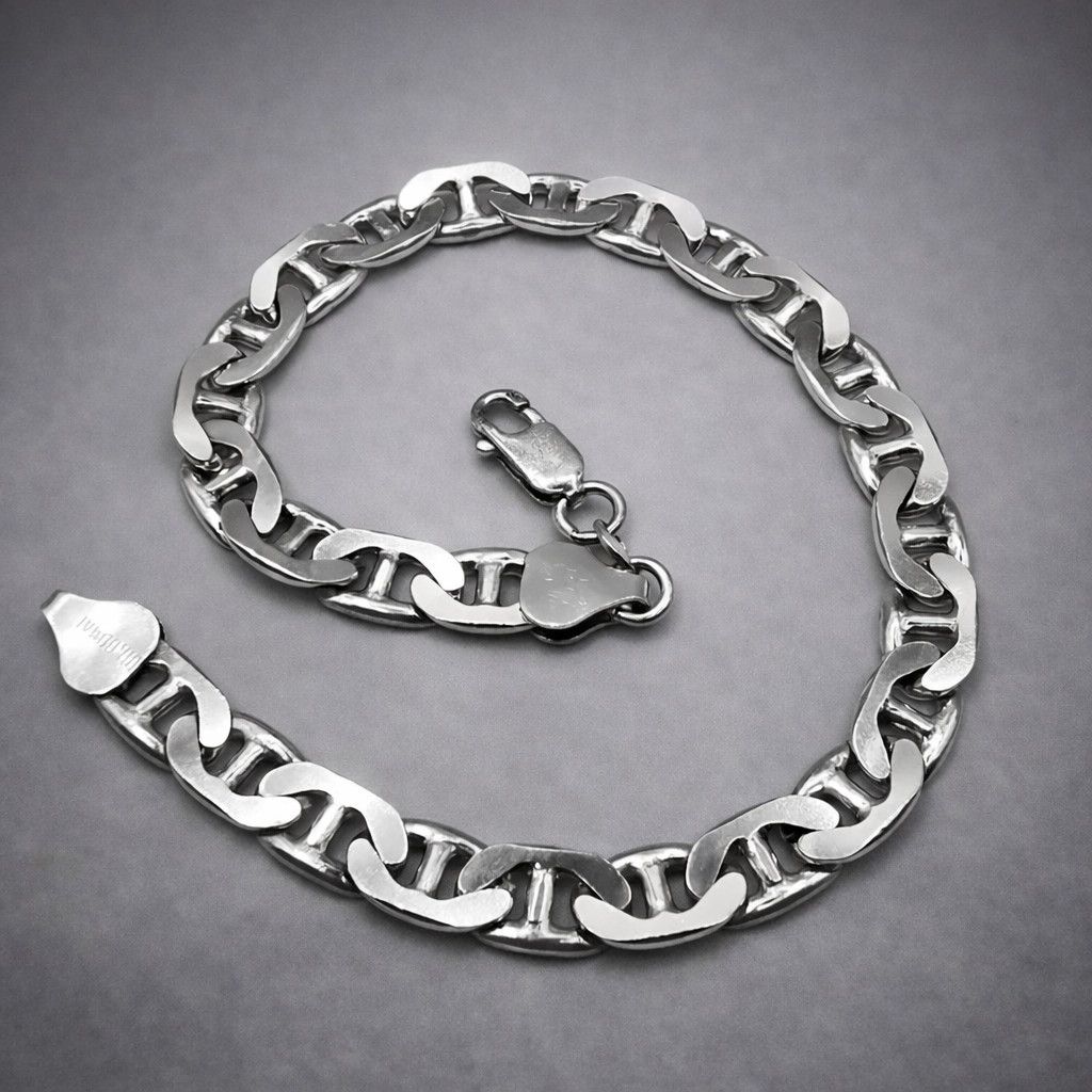 Sterling Silver Vintage Bracelet Jewelry,925 Sterling Silver 15,73g Size ONE SIZE - 1 Thumbnail