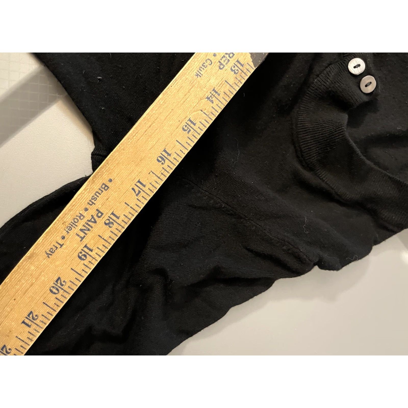 H&M VINTAGE H&M Cardigan Sweater Womens Size 12 Black Lightweight Long Sleeve Retro with Pockets Size XL / US 12-14 / IT 48-50 - 5 Thumbnail