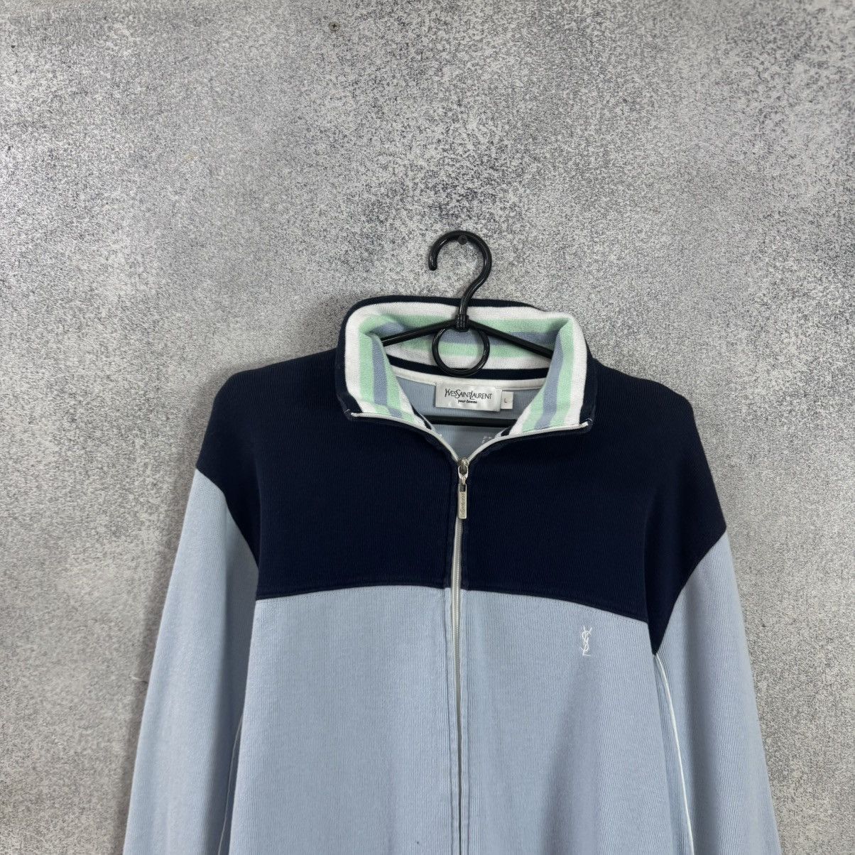 Yves Saint Laurent Vintage Yves Saint Lauren Zip Up Hoodie YSL Size US L / EU 52-54 / 3 - 2 Thumbnail