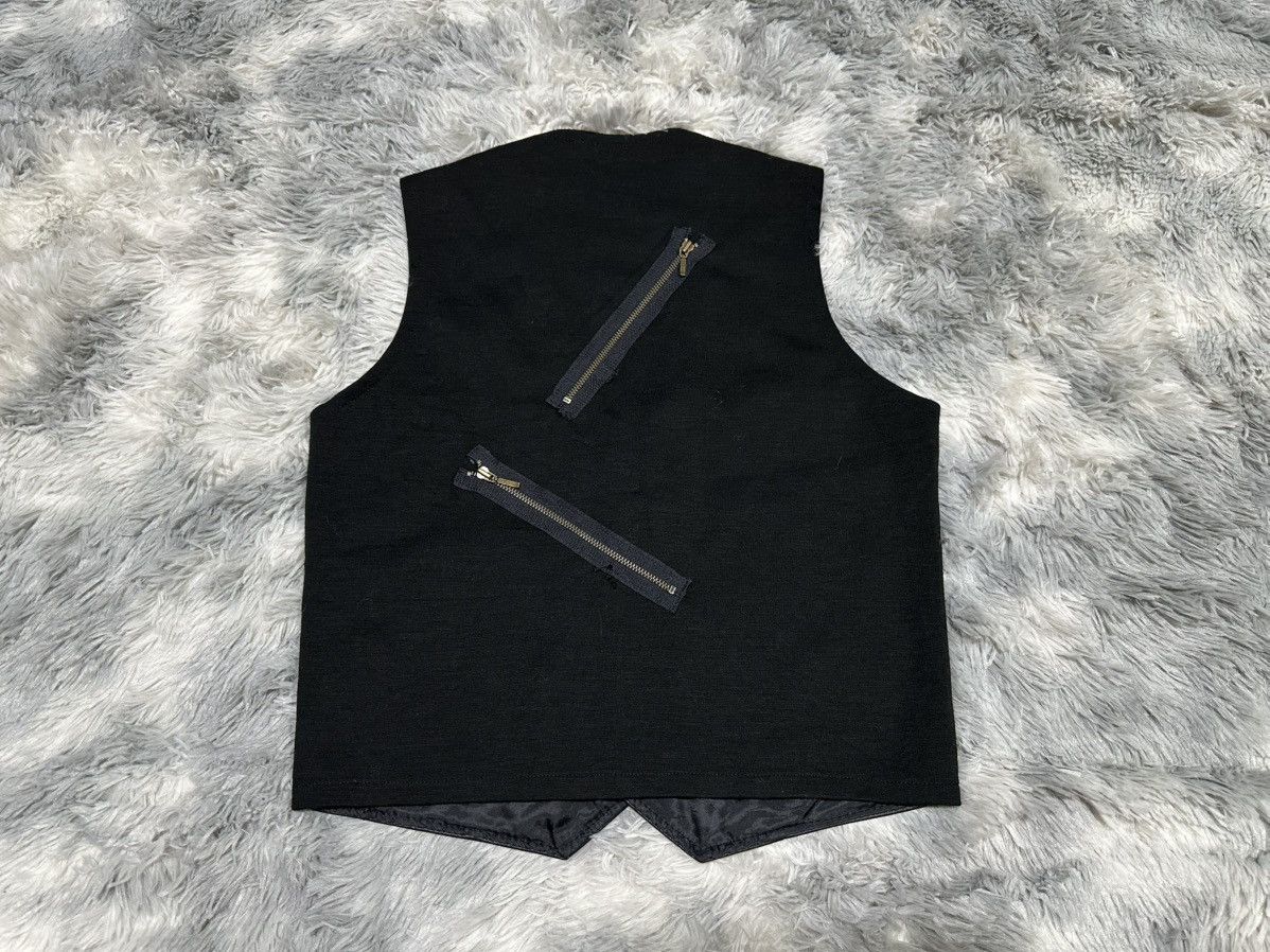 Seditionaries 🔥Japanese Y2K Spike Studded Hybrid Leather Vest Zip Punk Size US M / EU 48-50 / 2 - 9 Thumbnail