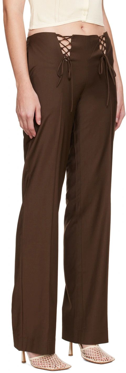 AYA MUSE o1mle0424 Trousers in Brown Size 34" / US 12 / IT 48 - 5 Thumbnail