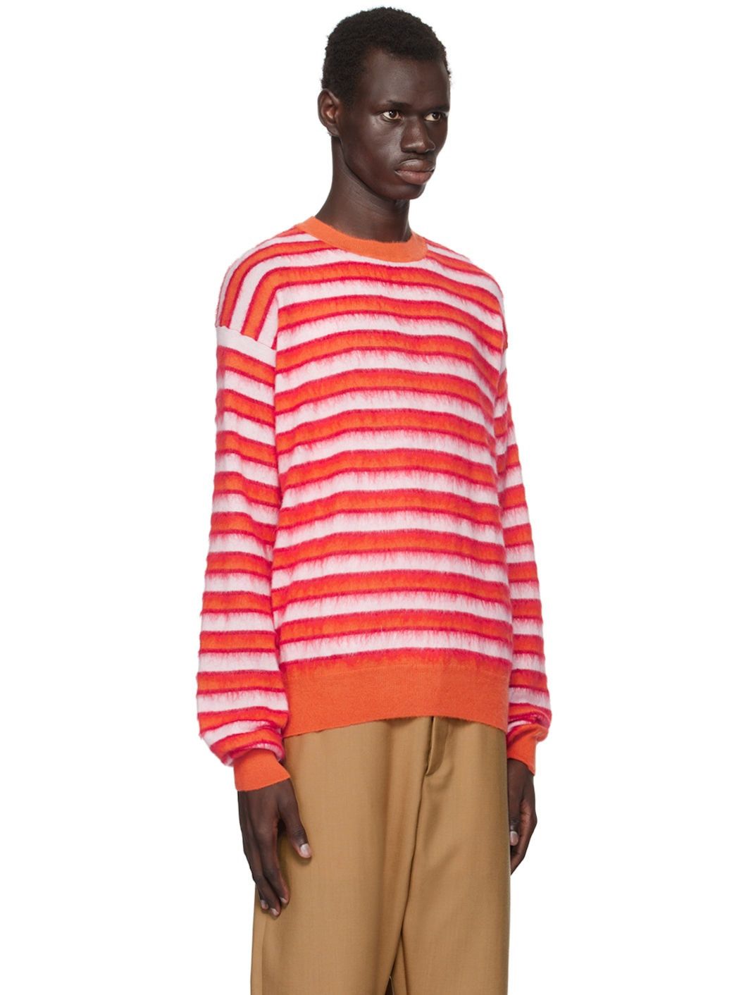Marni o1w1db11125 Striped Sweater in Orange Size US XL / EU 56 / 4 - 5 Thumbnail