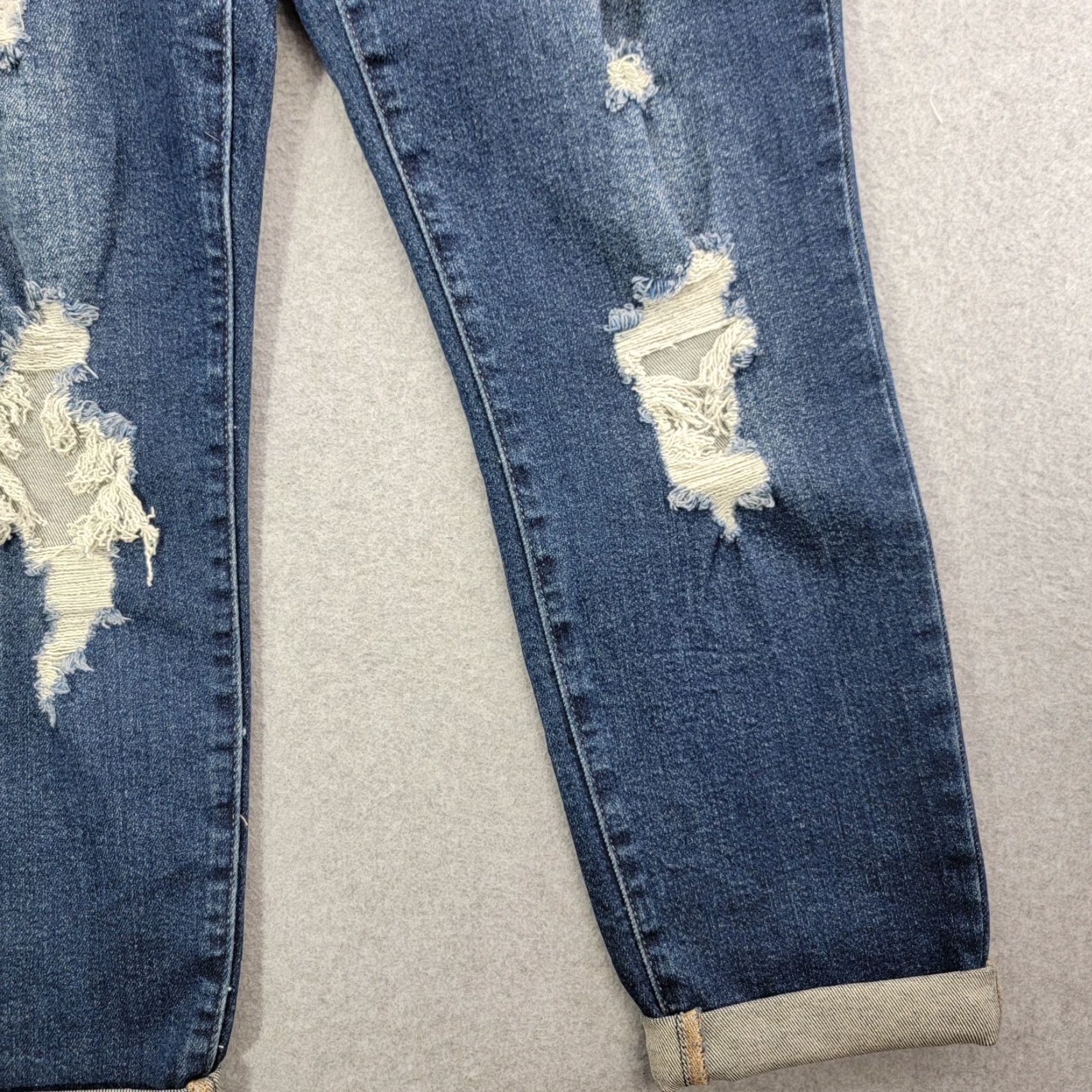 Vintage Judy Blue jeans Womens Size 15/32 Boyfriend Fit Distressed Style JB88220 Jeans Distressed Womens Boyfriend - Size 36" / US 14 / IT 50 - 6 Thumbnail