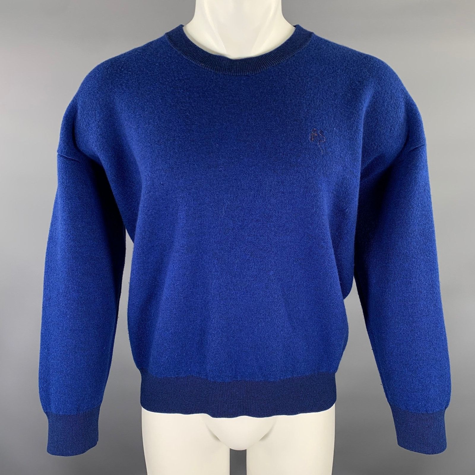 Acne Studios ACNE Size M Blue Wool Cotton Pull On Sweater Size US M / EU 48-50 / 2 - 1 Thumbnail