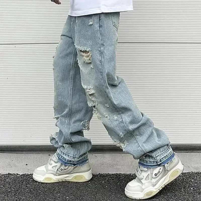 Japanese Brand Oversized jeans baggy cargo pants hip-hop style wide leg Y2K Size US 32 / EU 48 - 4 Thumbnail