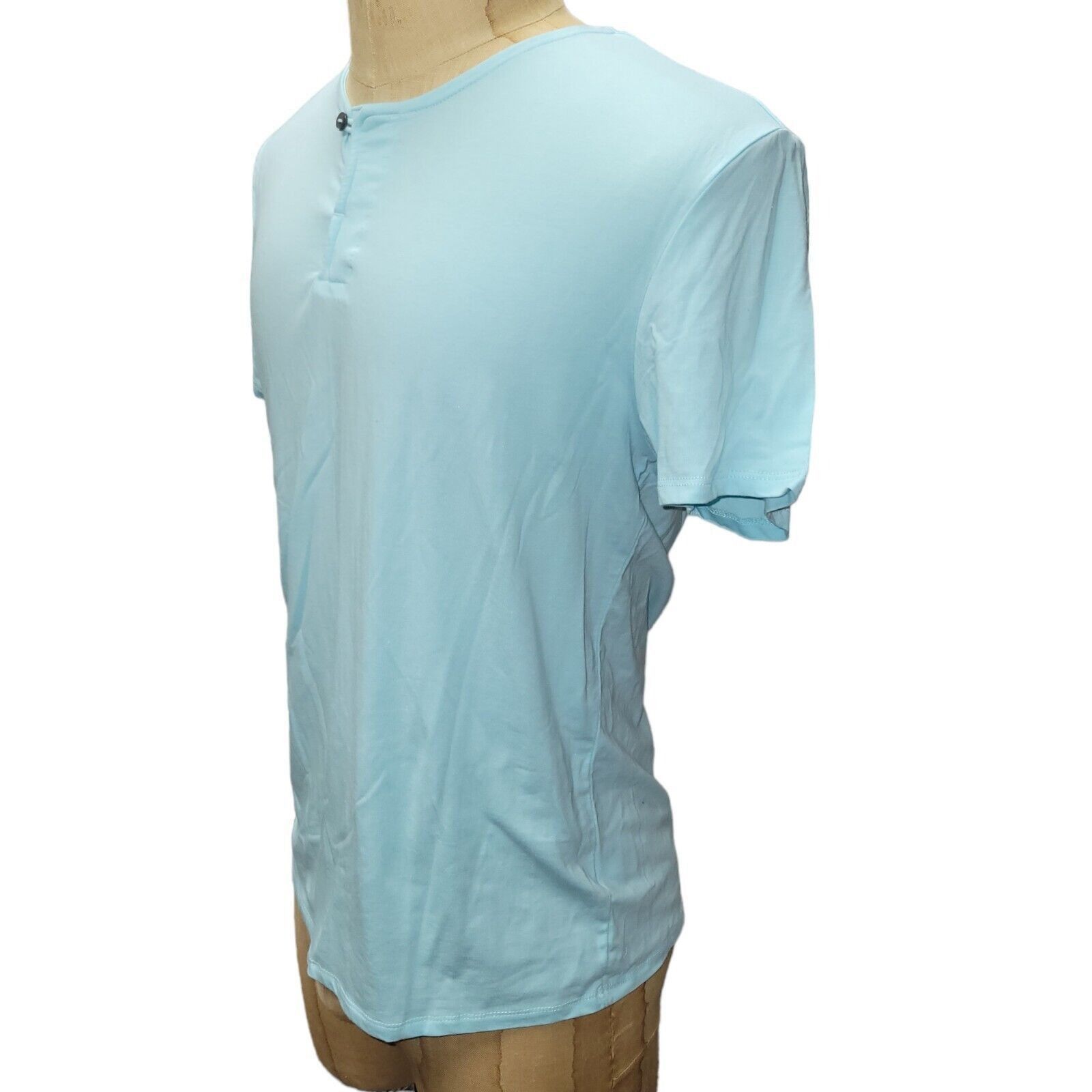 Alfani Men's Alfani Short Sleeve Henley. Size Medium. New With Ta Size US M / EU 48-50 / 2 - 5 Thumbnail