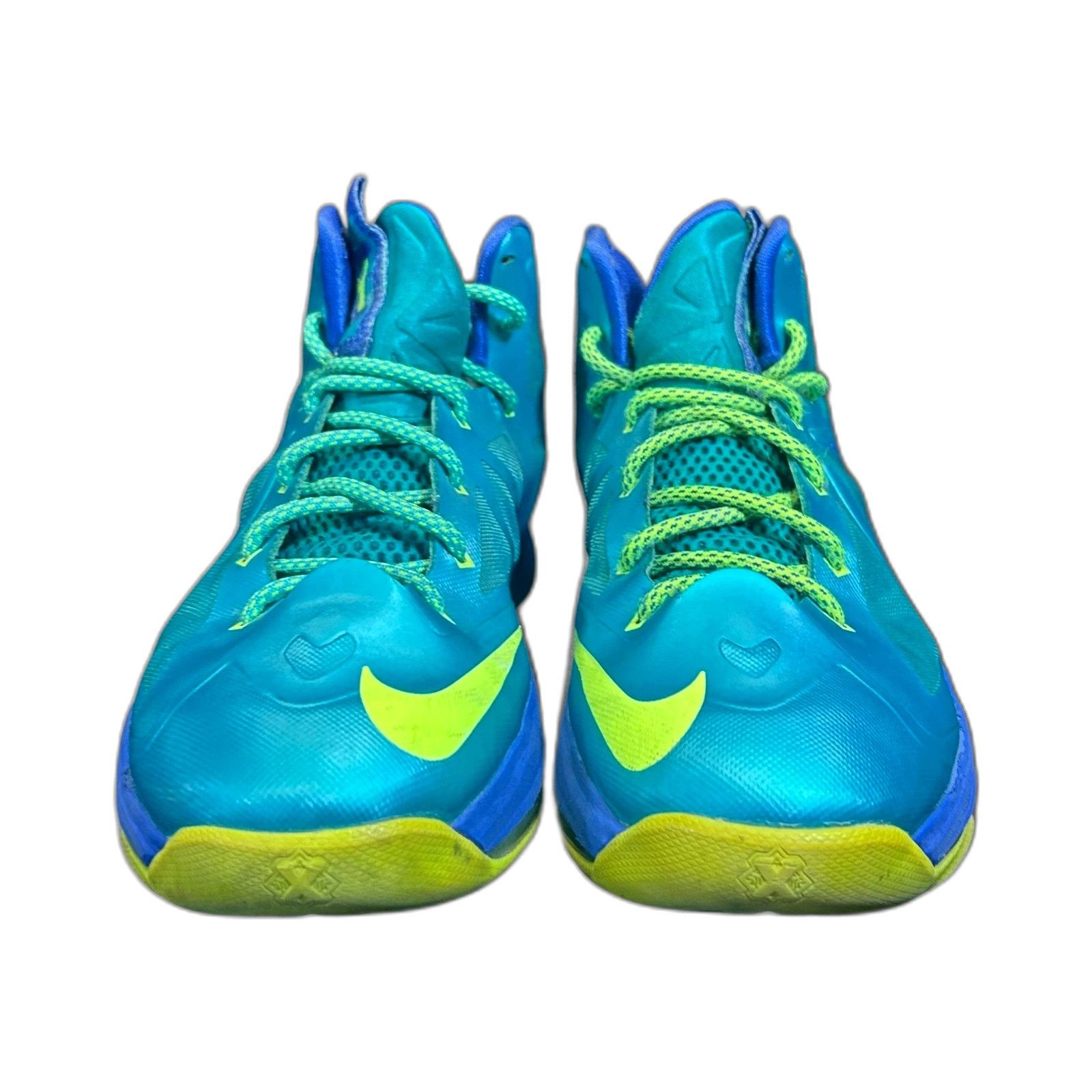Nike Nike Lebron X 10 Turquoise Volt Size 6.5Y 543564 304 Size US XXS / EU 40 - 3 Thumbnail